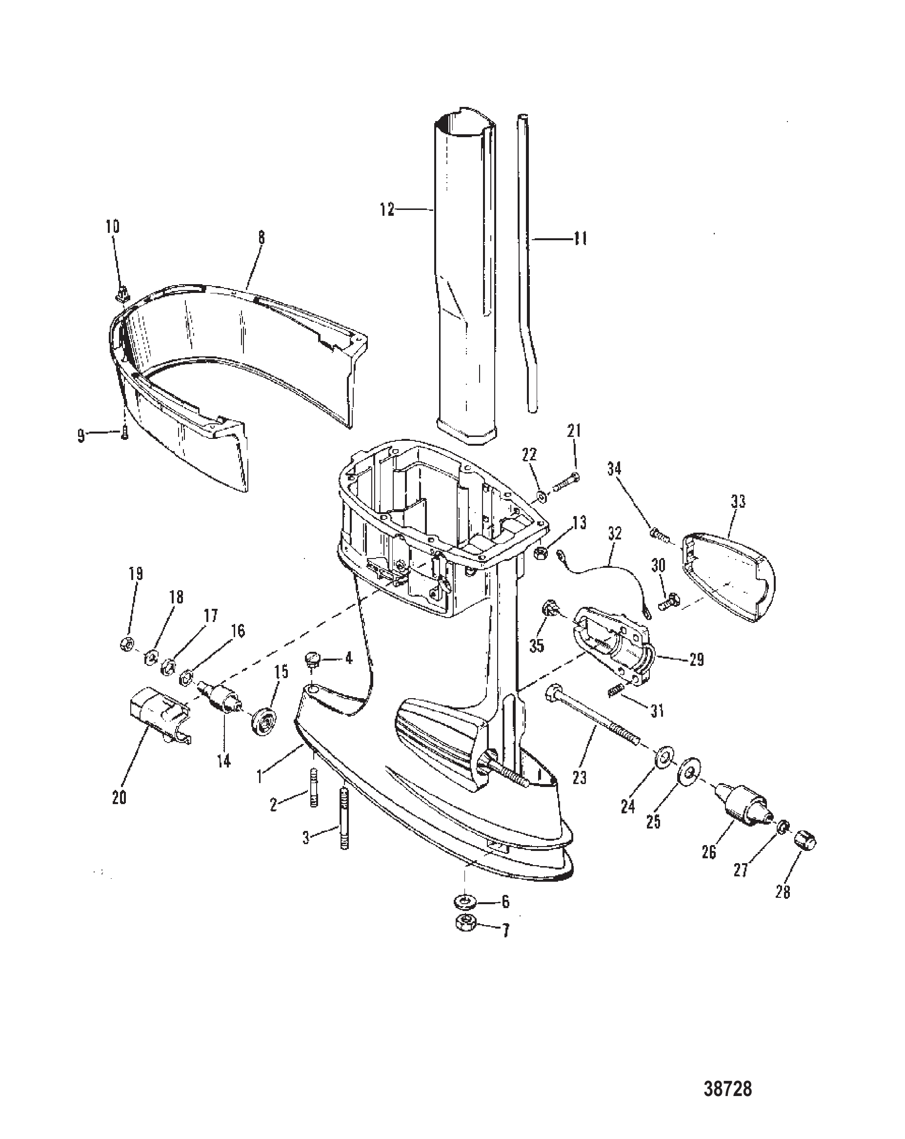 Driveshaft Housing (Short)(Long-0C159199 and Below)