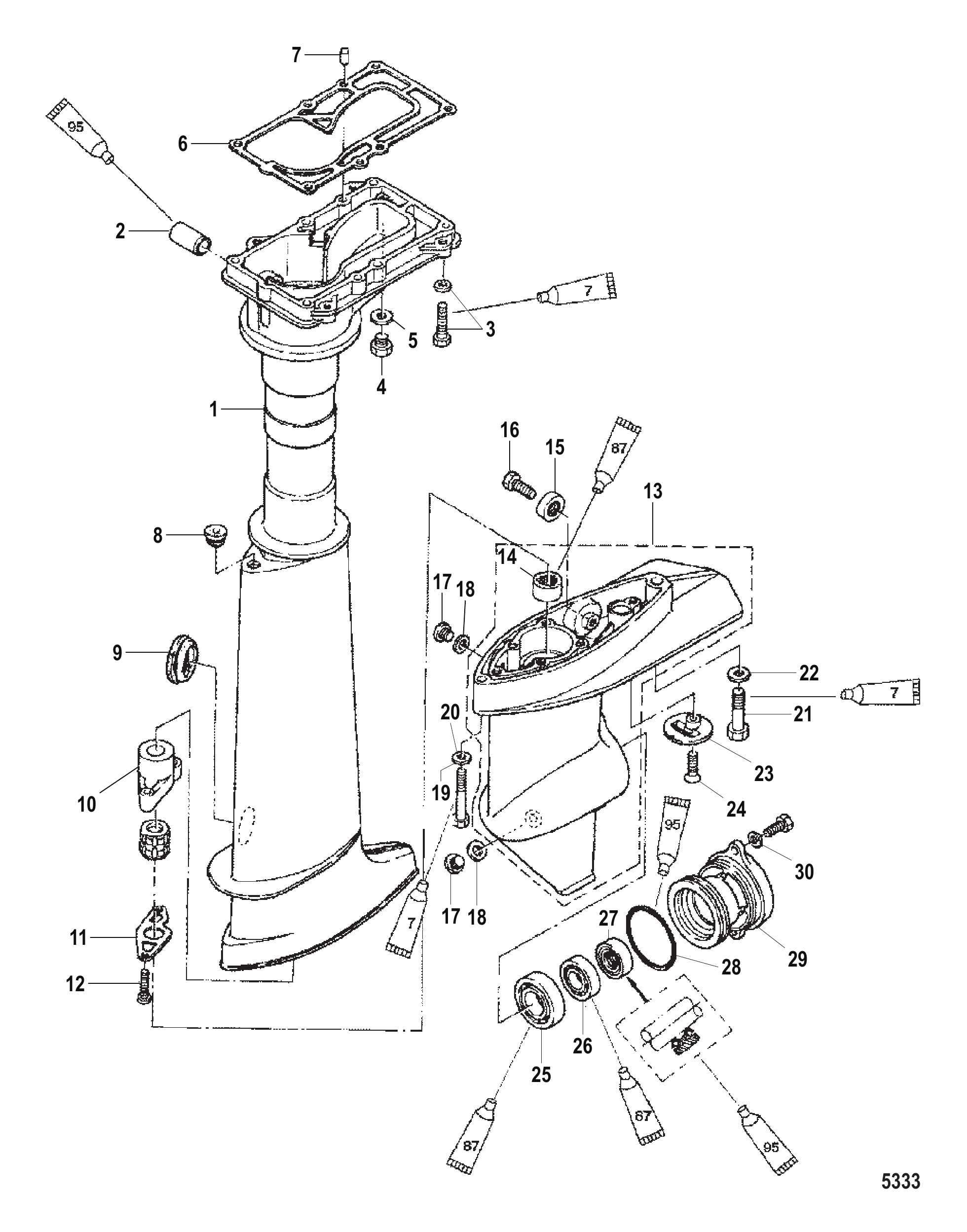 DRIVESHAFT HOUSING/GEAR HOUSING