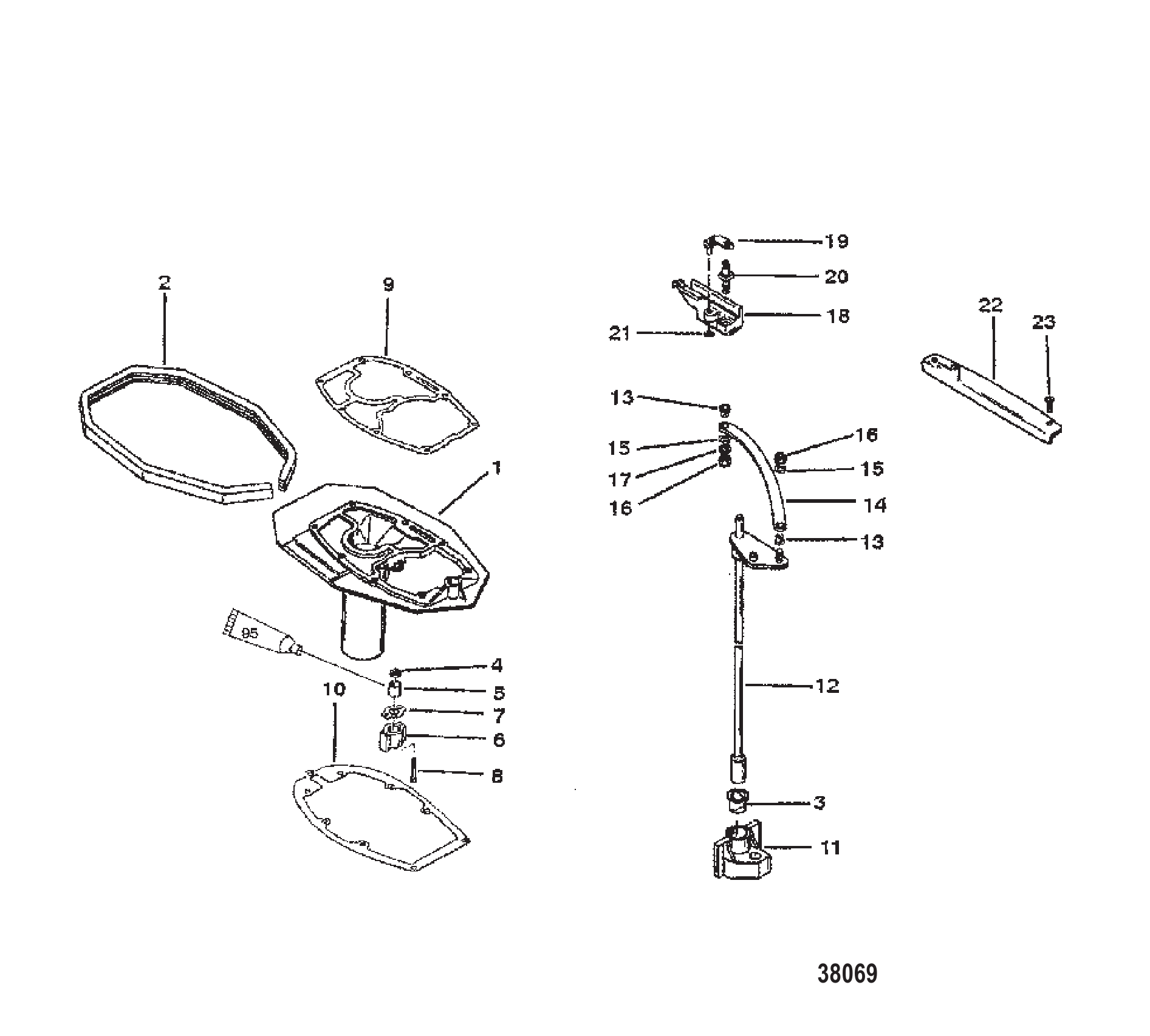 ADAPTOR PLATE/SHIFT SHAFT