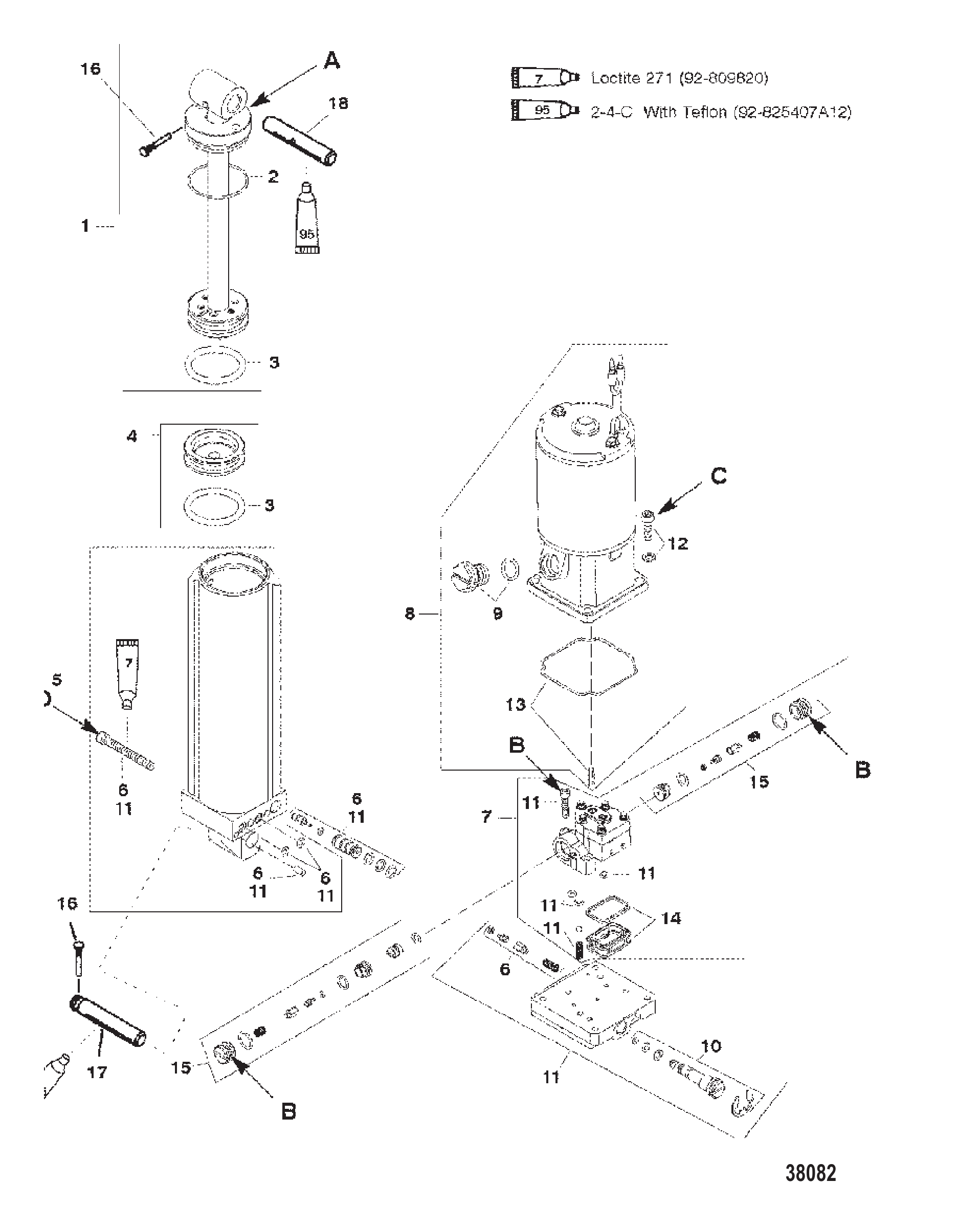 POWER TRIM (S/N-0G357070 and UP)(YELLOW FILL PLUG)