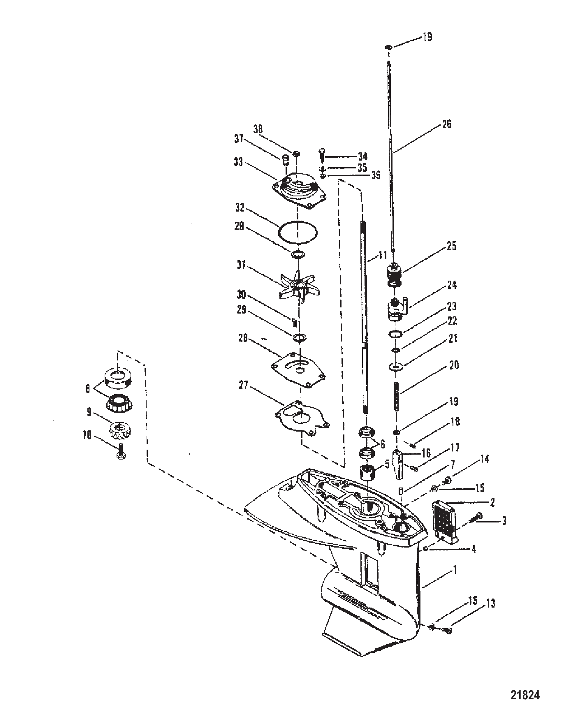 GEAR HOUSING (DRIVESHAFT)