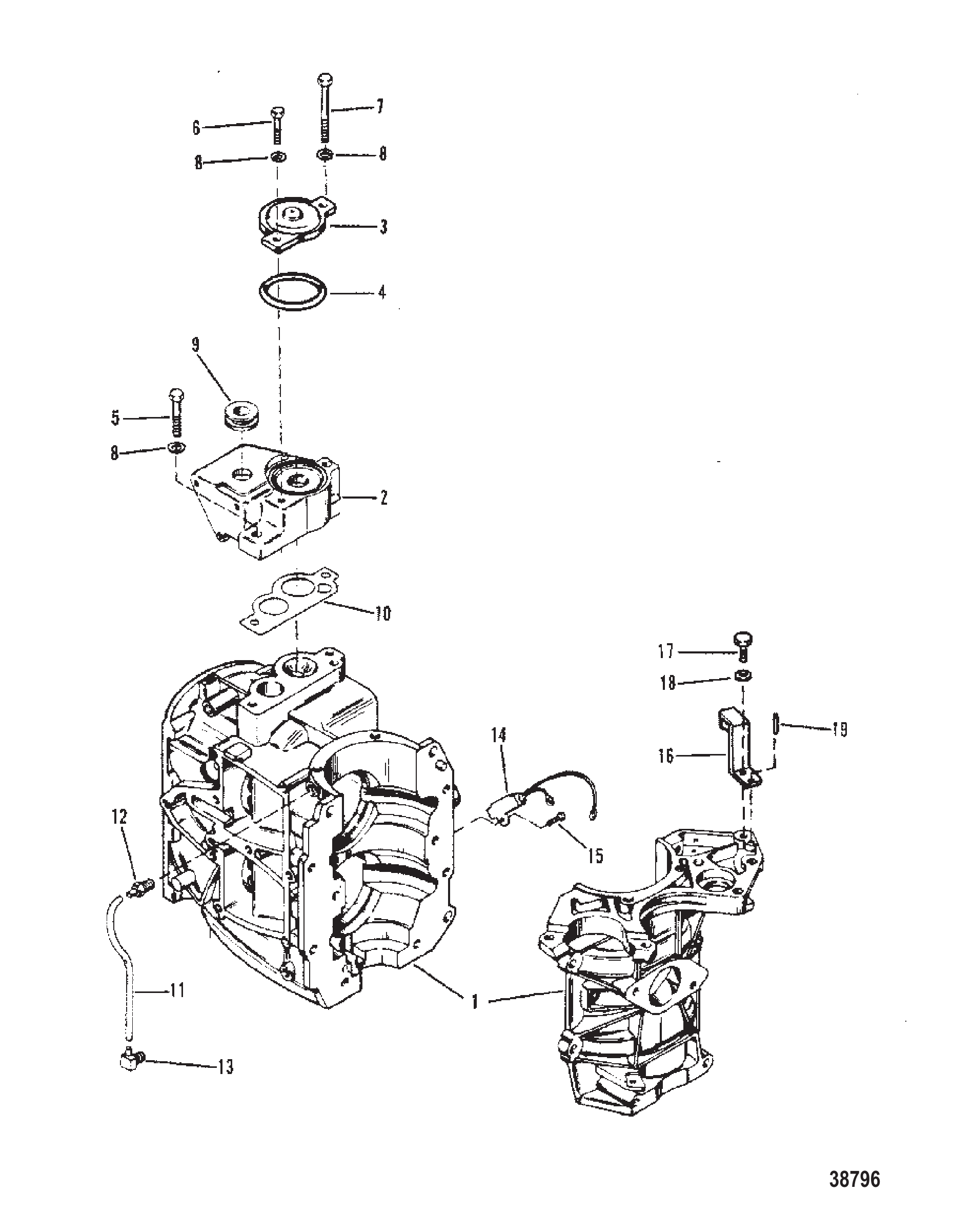 CYLINDER BLOCK AND THERMOSTAT