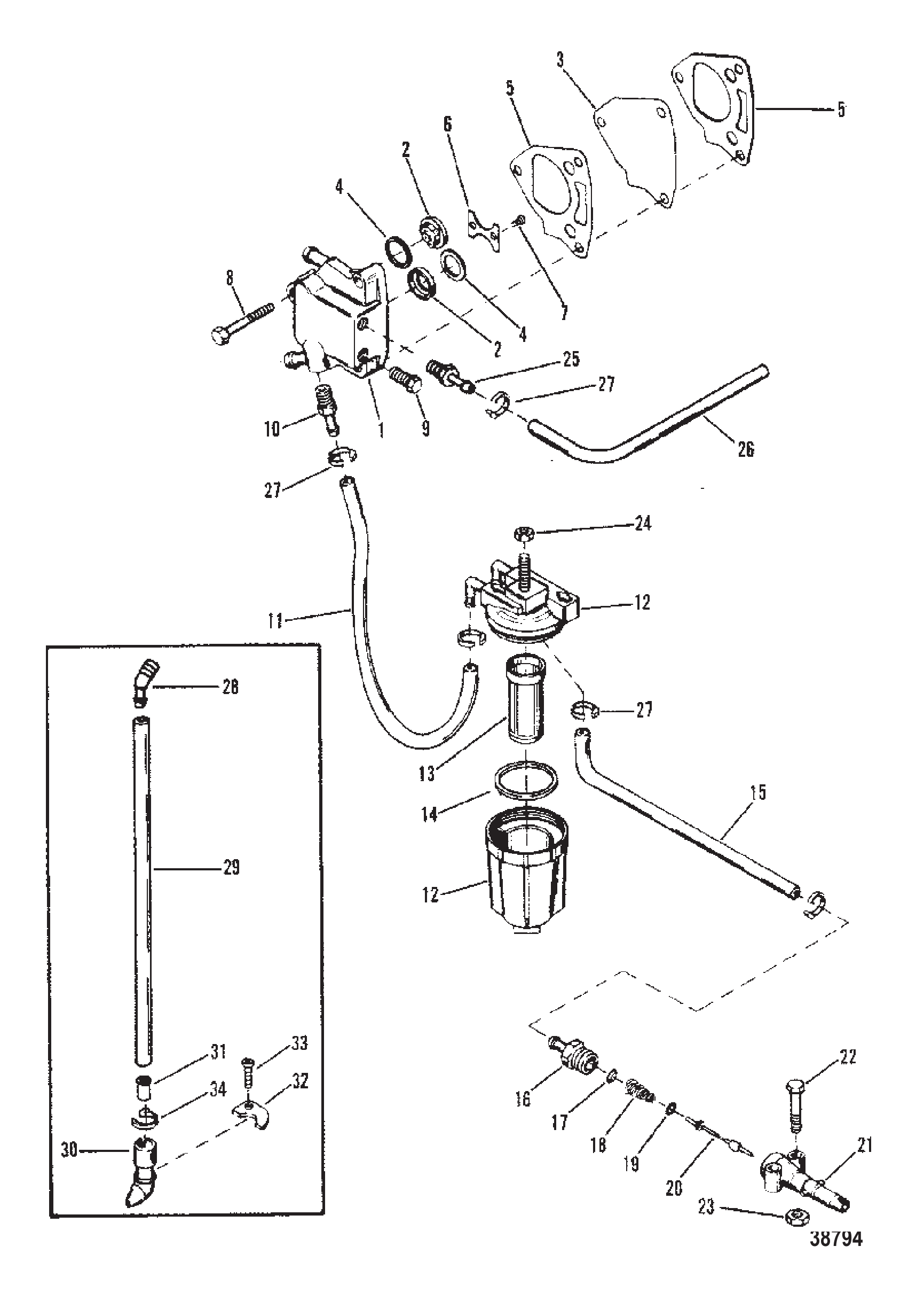 FUEL PUMP AND FUEL LINE