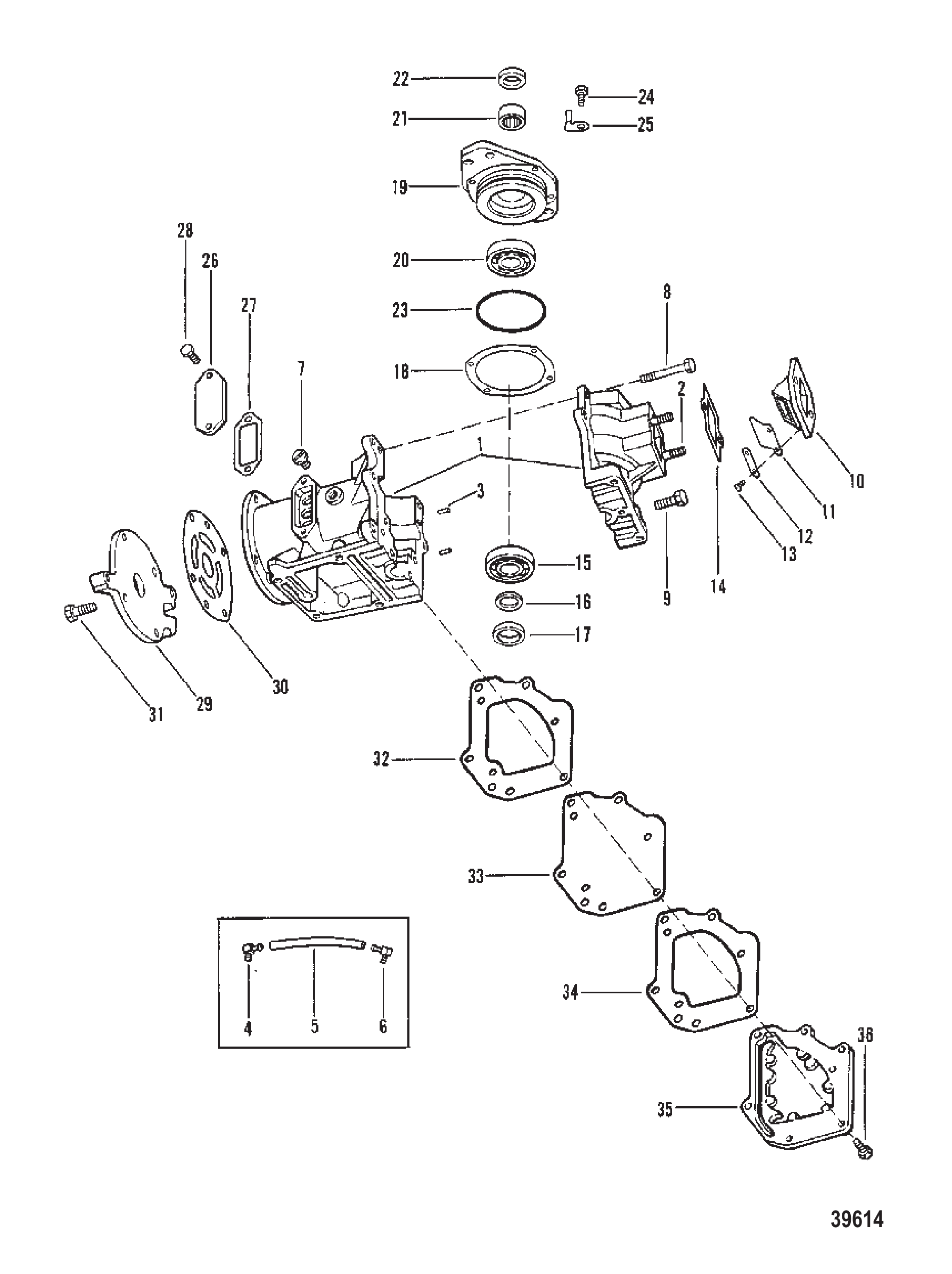 CYLINDER BLOCK AND CRANKCASE ASSEMBLY