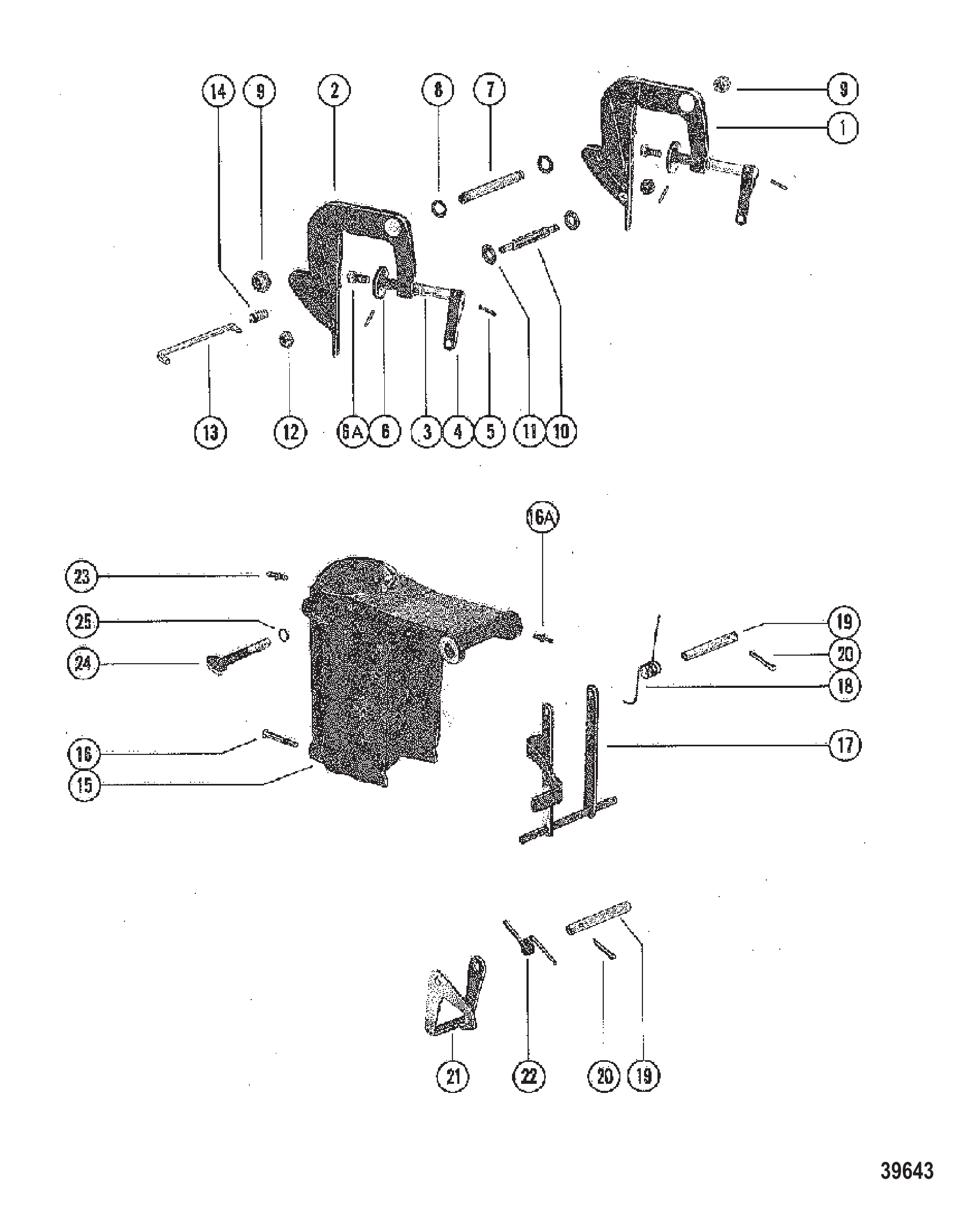 夹紧和旋转支架总成 CLAMP AND SWIVEL BRACKET ASSEMBLY