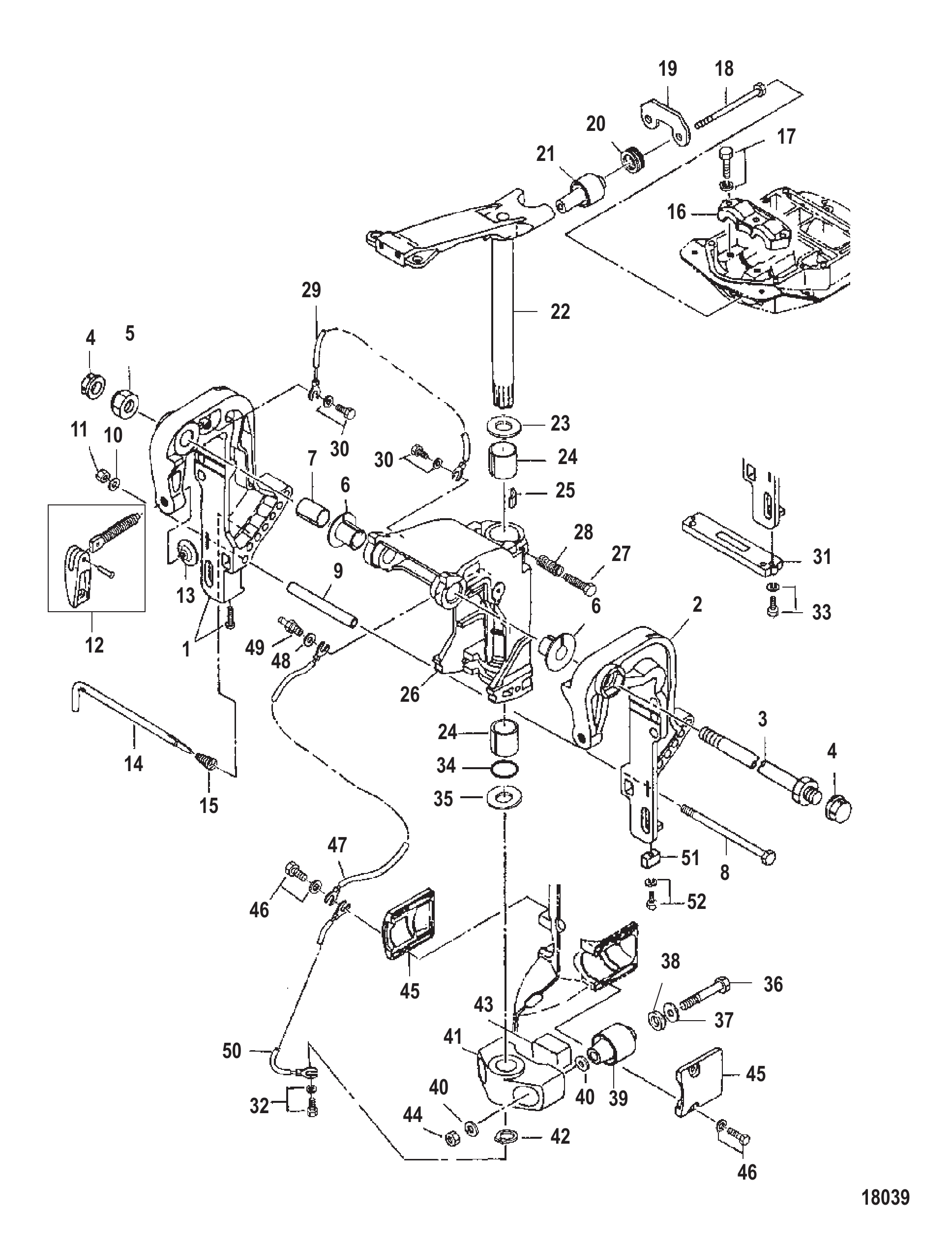 Transom and Swivel Brackets (Manual)