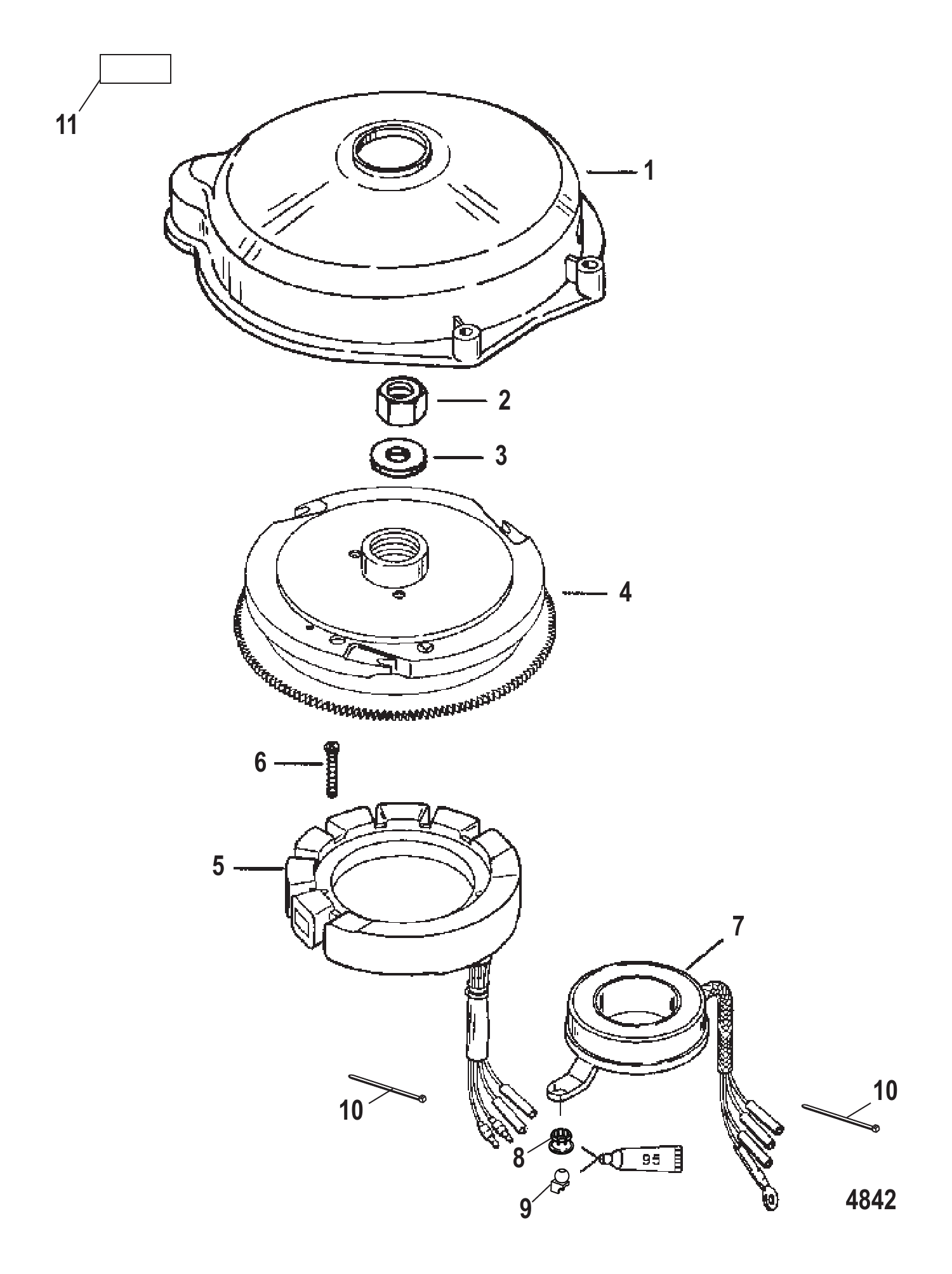 Flywheel and Stator Electric