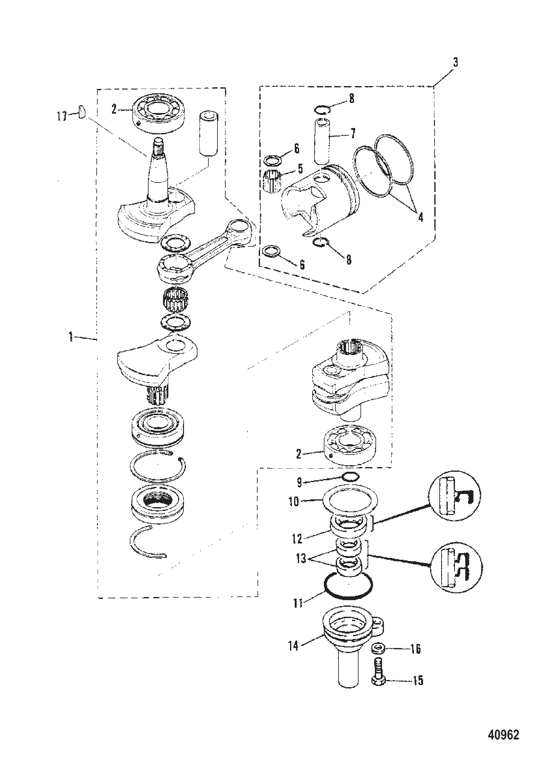 CRANKSHAFT AND PISTON