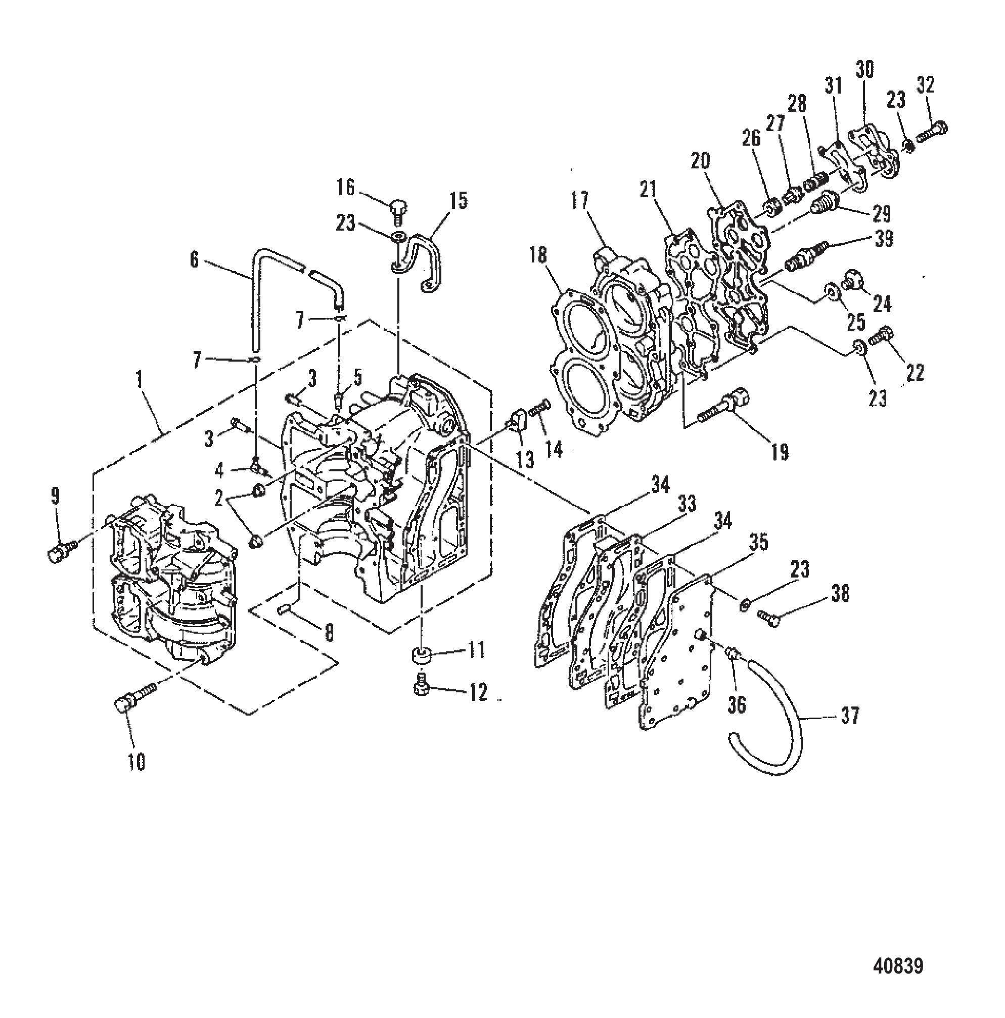 曲轴箱和气缸盖 CRANKCASE AND CYLINDER HEAD