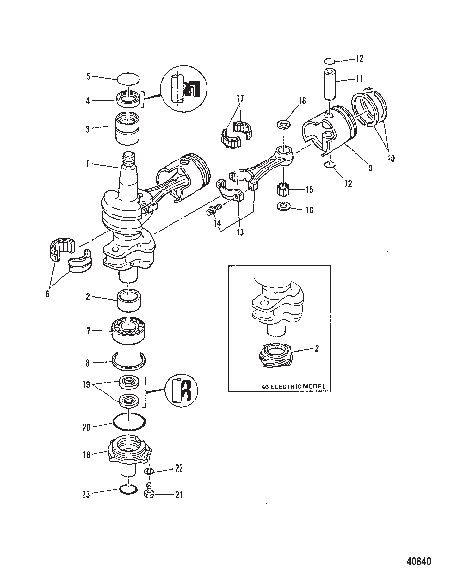CRANKSHAFT AND PISTON