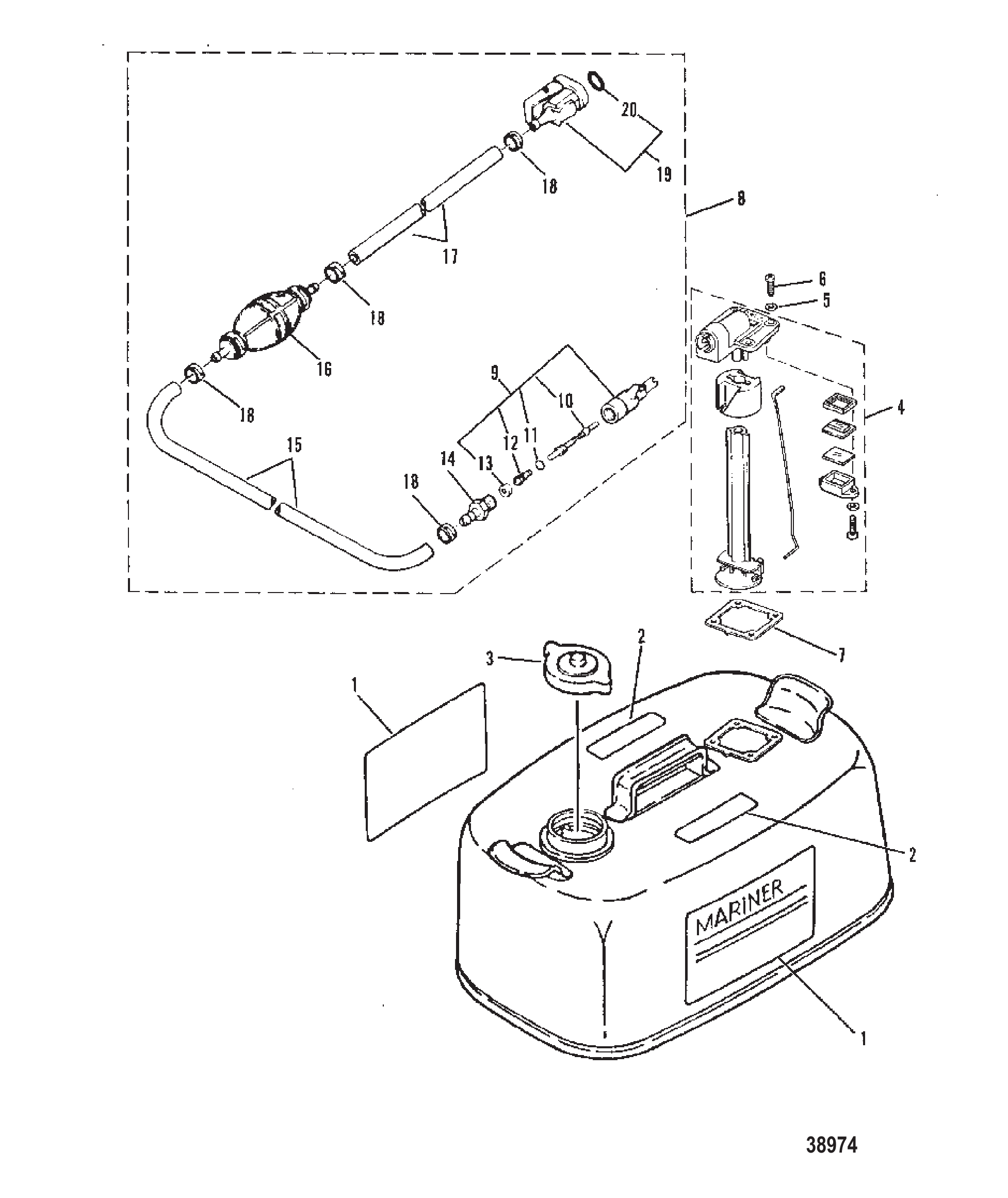Fuel Tank and Fuel Line Original Equipment