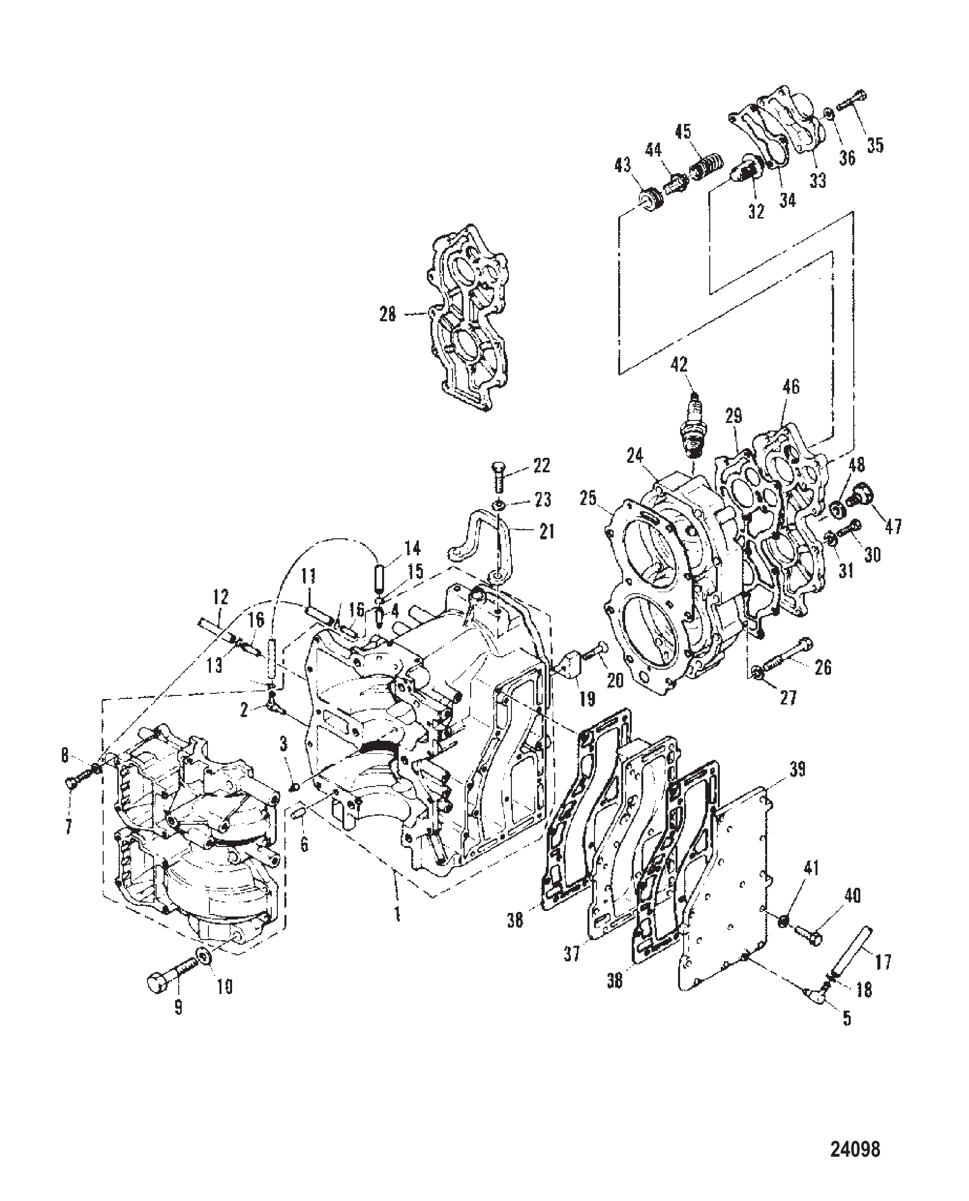 CRANKCASE AND CYLINDER HEAD