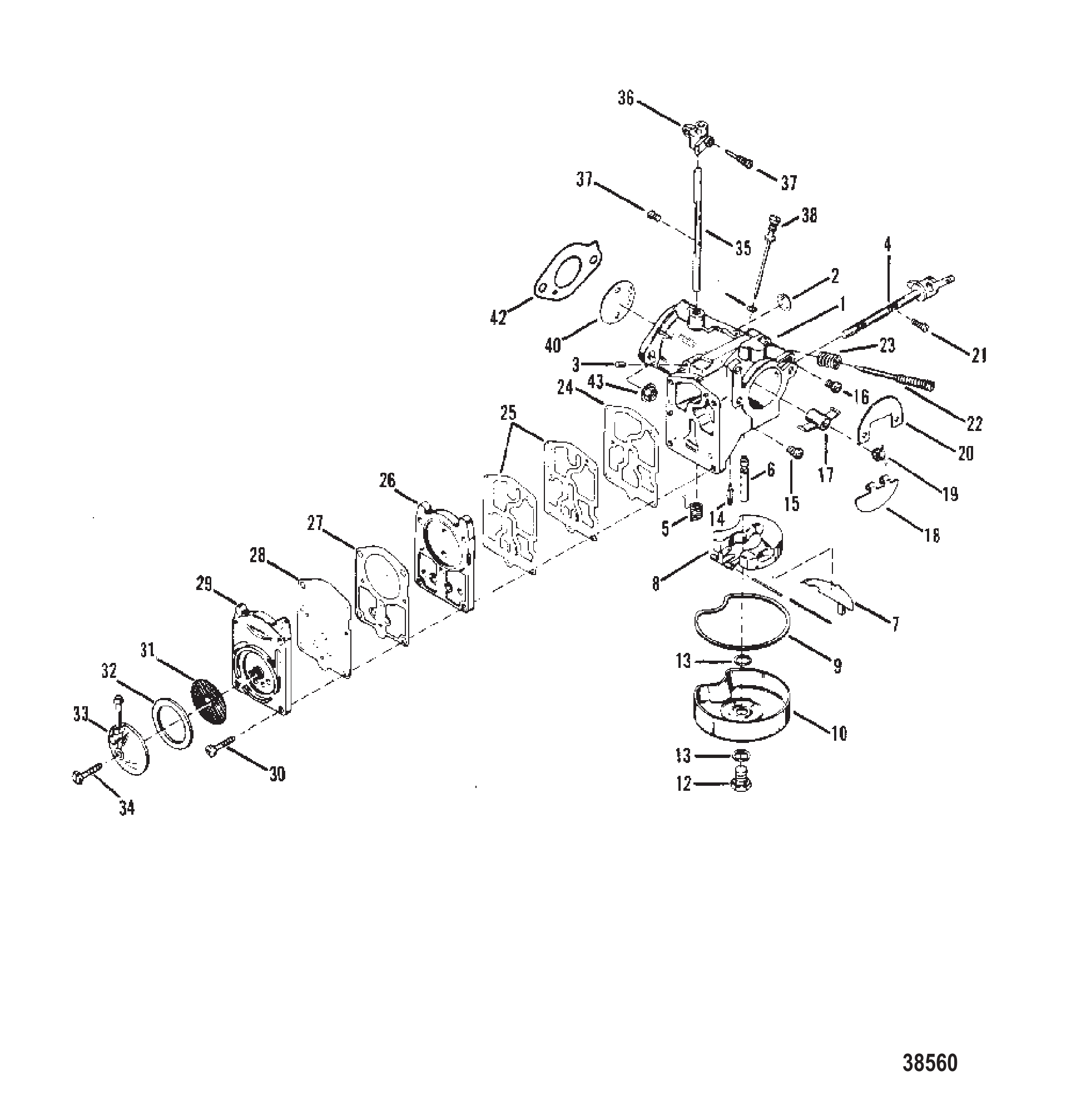 CARBURETOR ASSEMBLY (TILLOTSON)