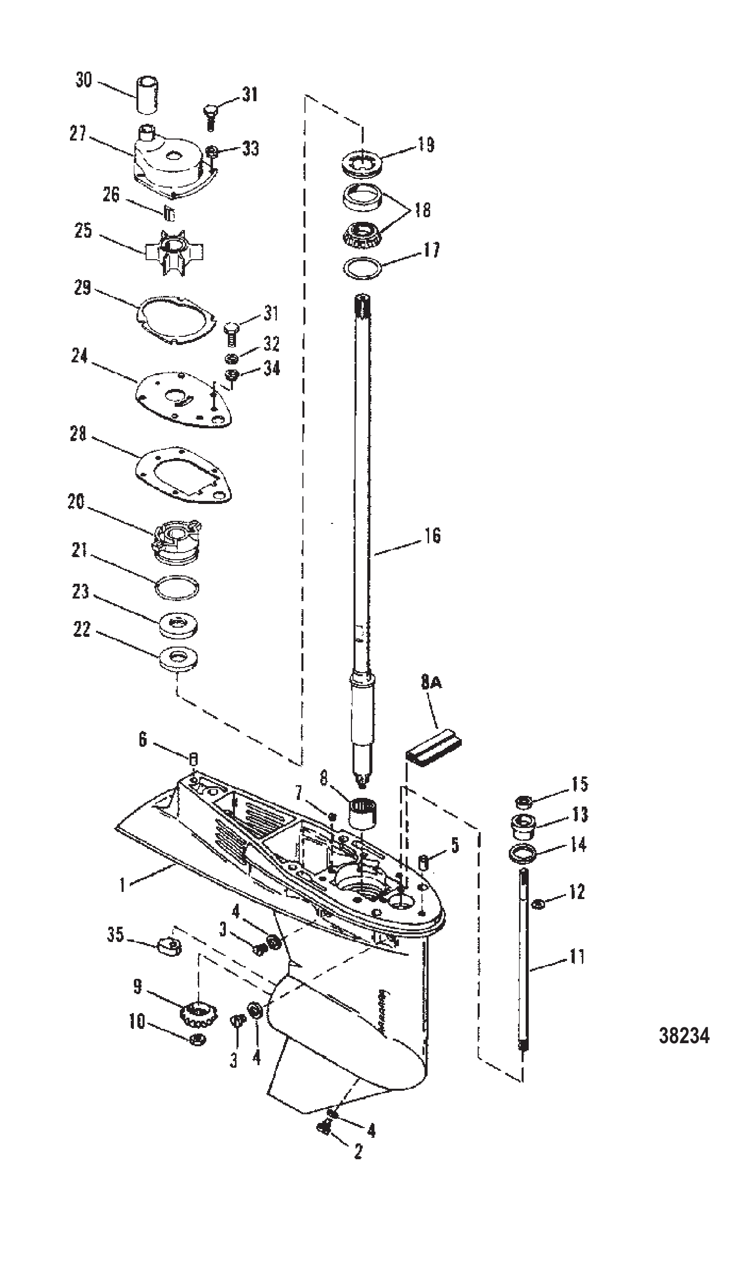 齿轮箱(驱动轴) Gear Housing (Driveshaft)