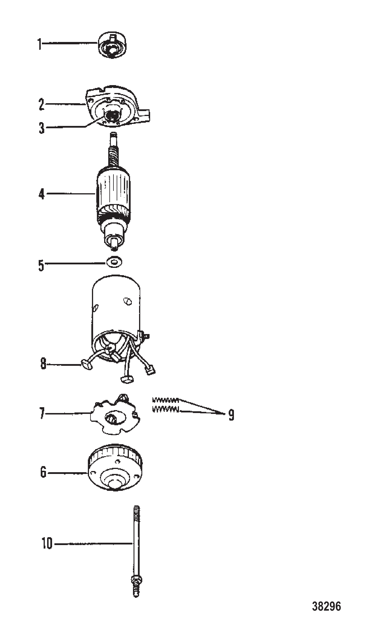 启动电机总成(普雷斯特olite) STARTER MOTOR ASSEMBLY (PRESTOLITE)