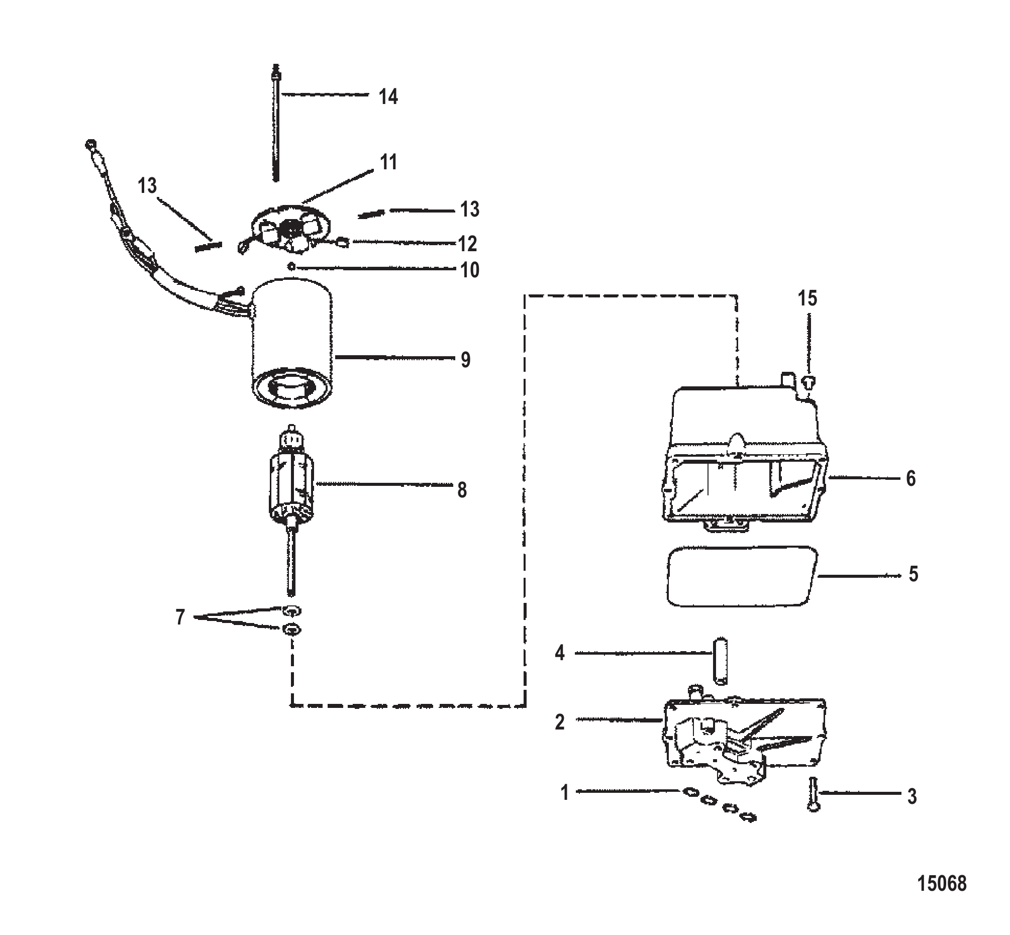 HYDRAULIC PUMP ASSEMBLY (PLASTIC RESERVOIR)