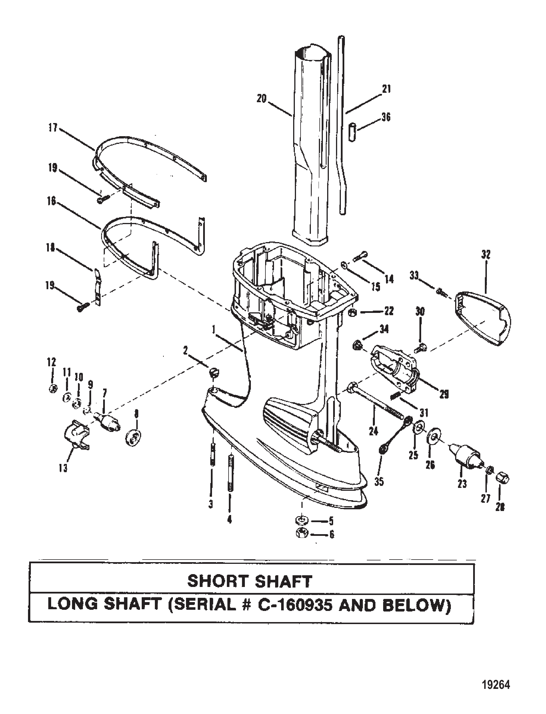 Driveshaft Housing (Long-0C160936 & Up)(60EL NOI)(NPT)