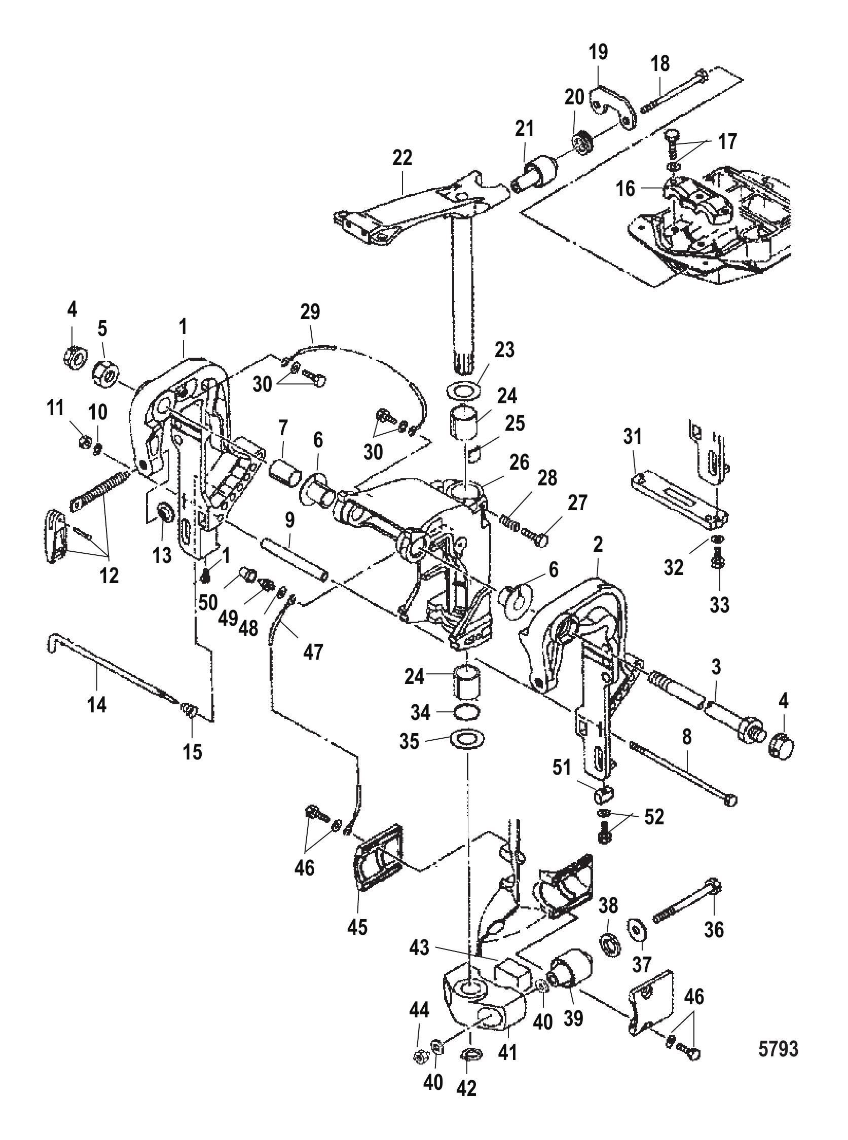 Transom and Swivel Brackets (Manual)