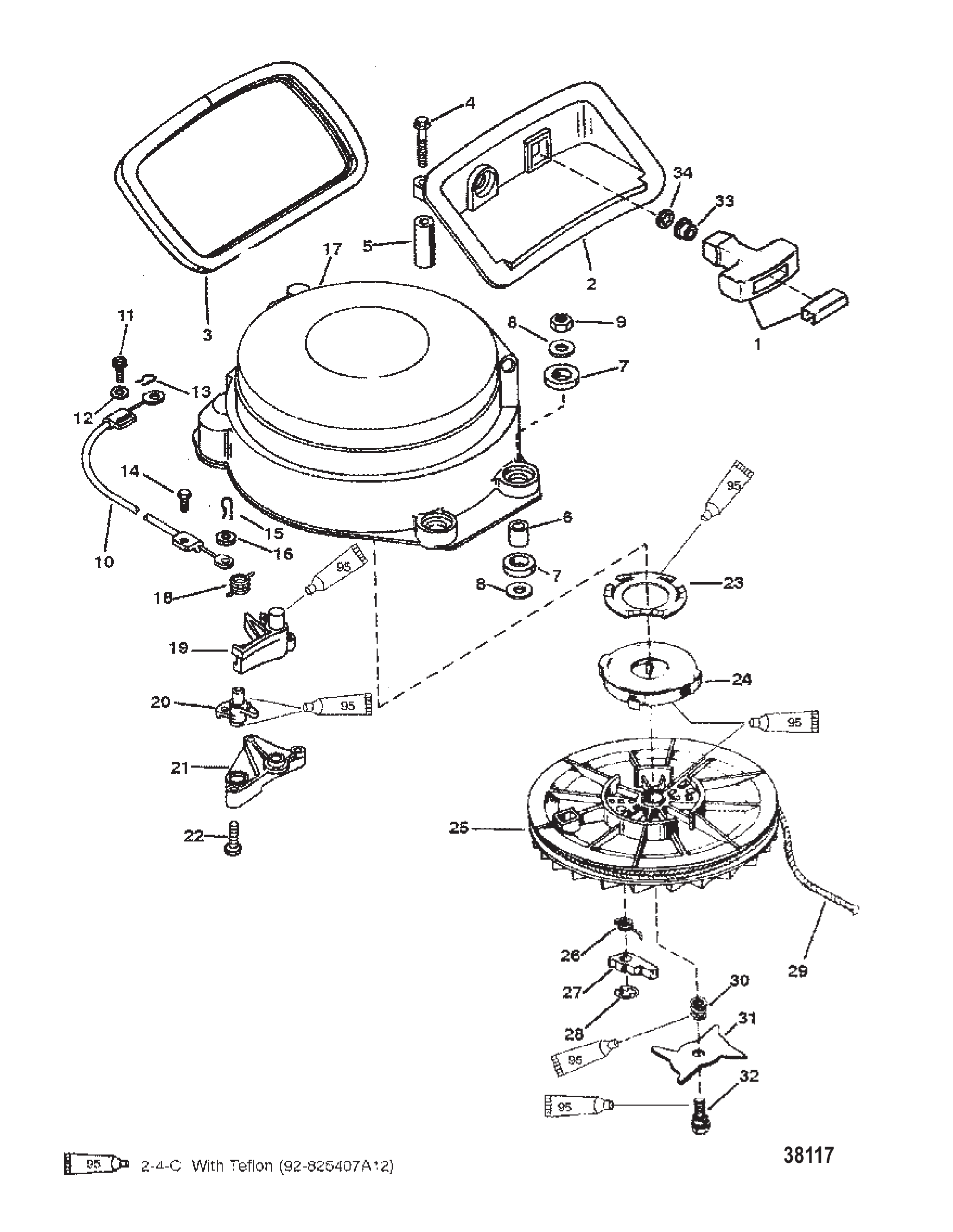 STARTER ASSEMBLY (MANUAL - 55)