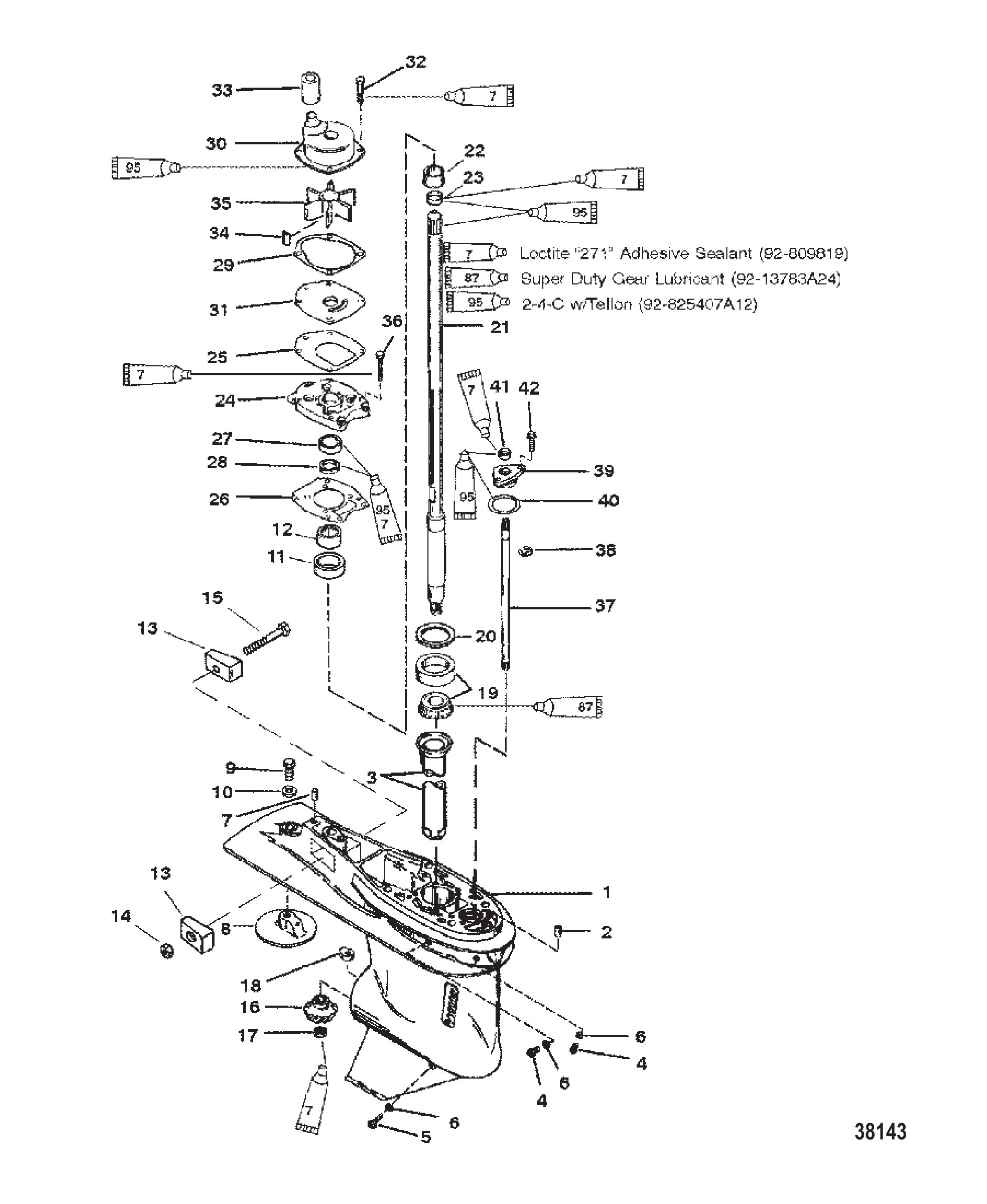 GEAR HSG DRIVESHAFT-60 SEA/MARA/BIG FOOT-6 JAW REV. CLUTCH