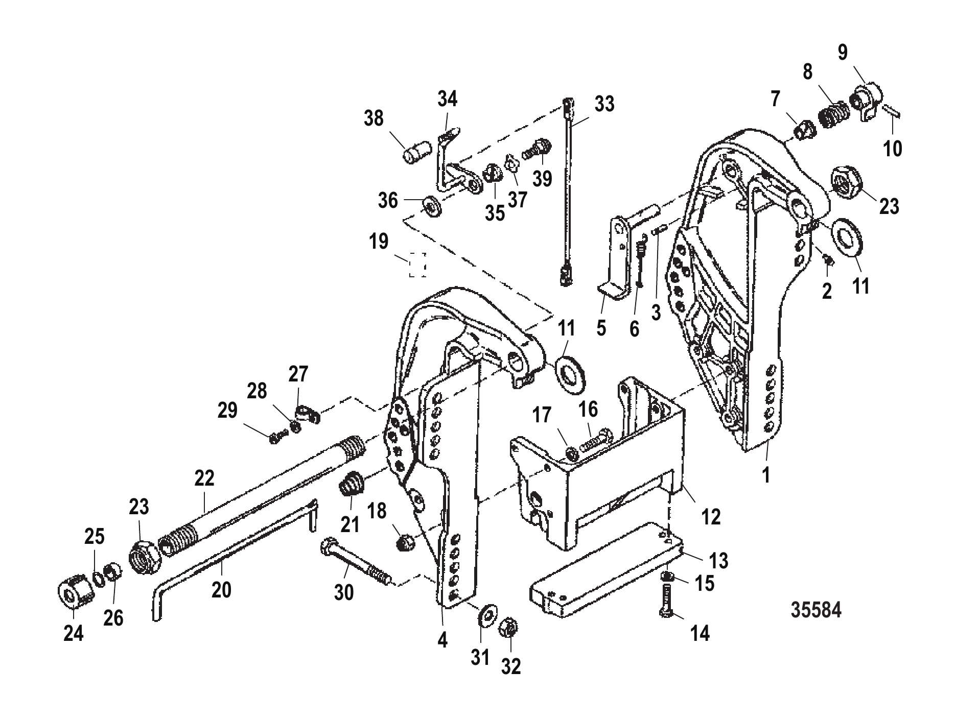Transom Bracket Electric