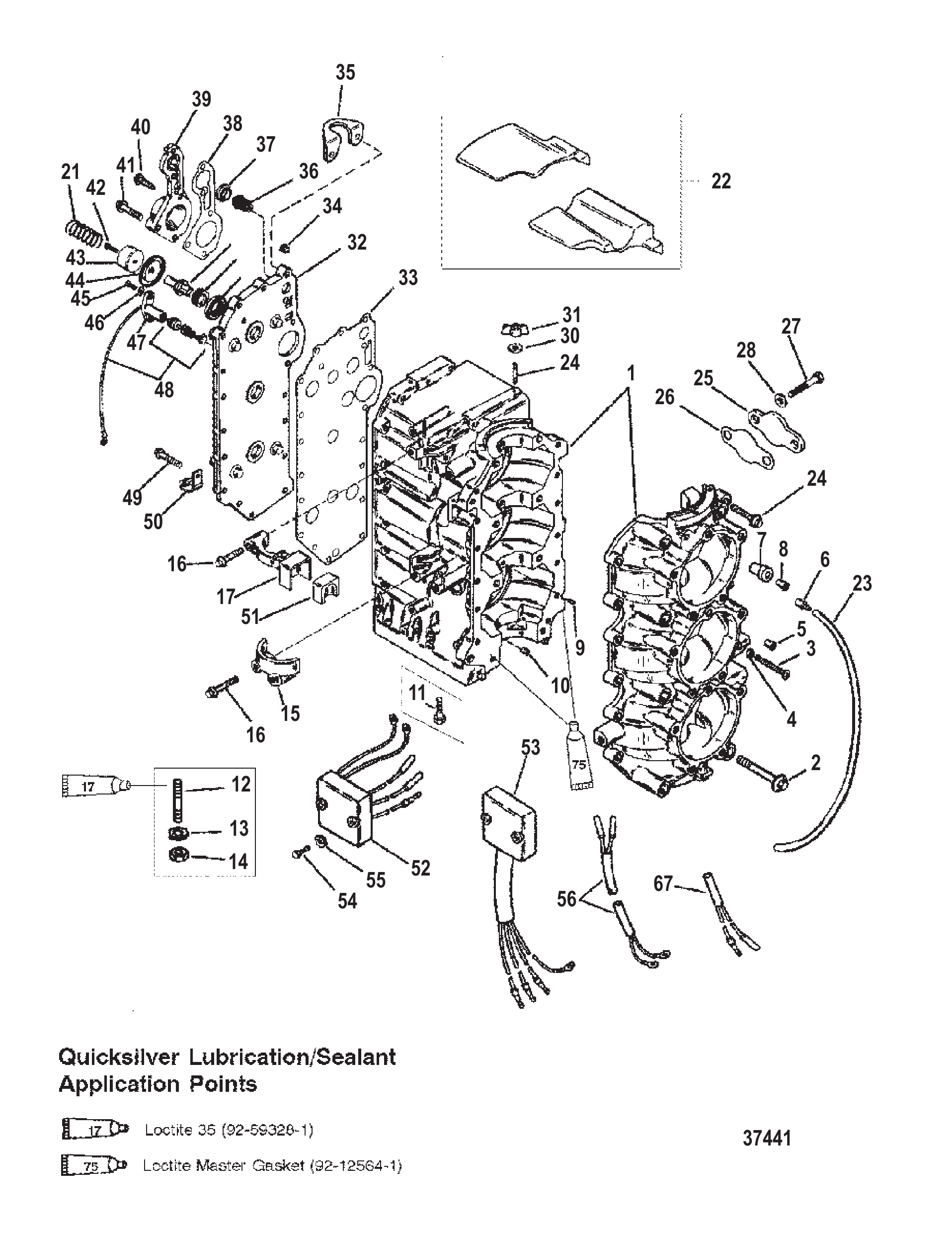 CYLINDER BLOCK (USA-0G127499/BEL-9836632 and BELOW)