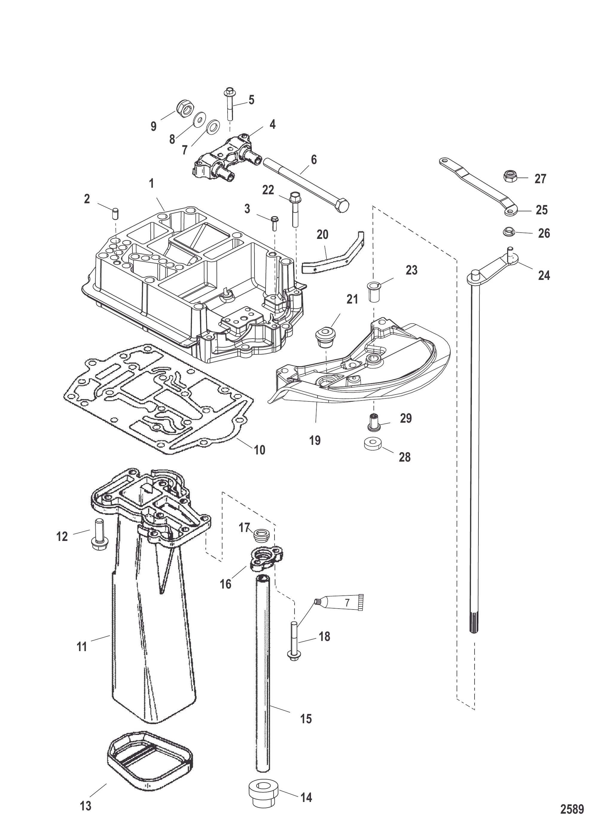 Exhaust Plate (SN USA-0T800999/ BEL-0P267999 and Below)