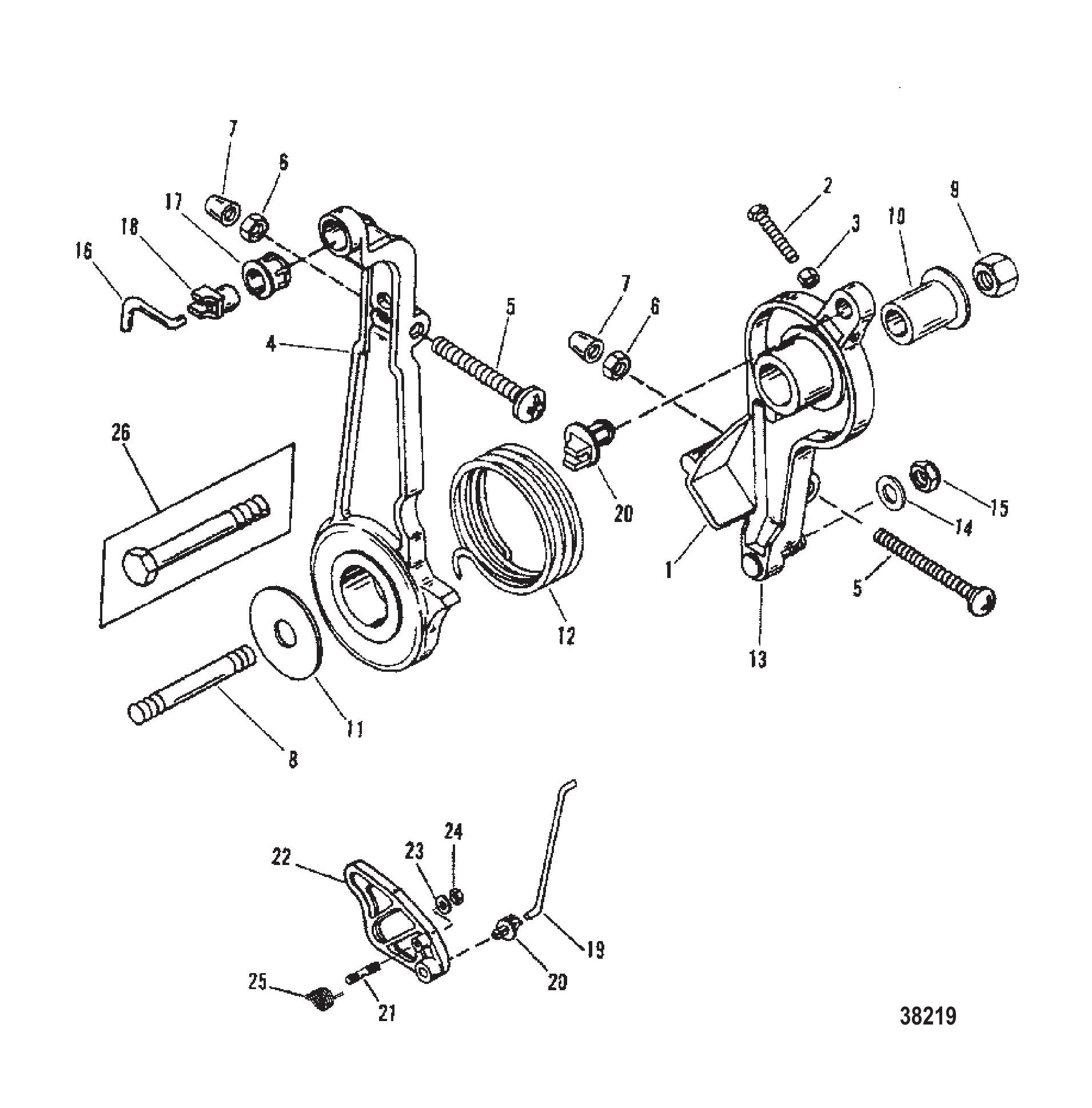 THROTTLE LEVER AND LINKAGE