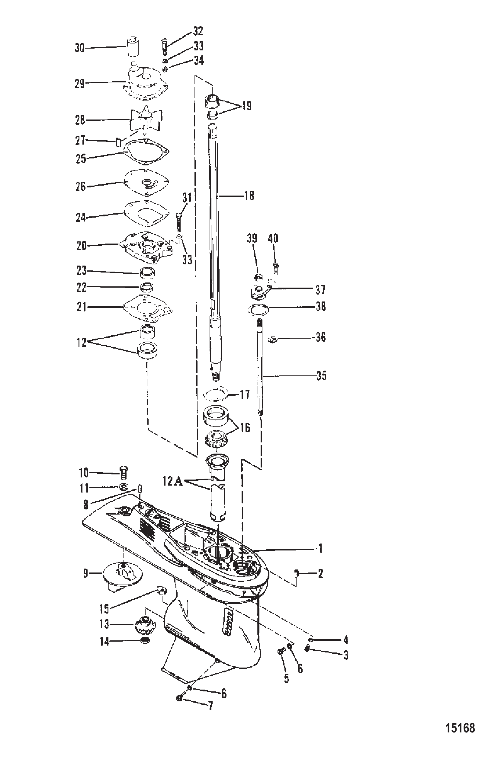Gear Housing Driveshaft