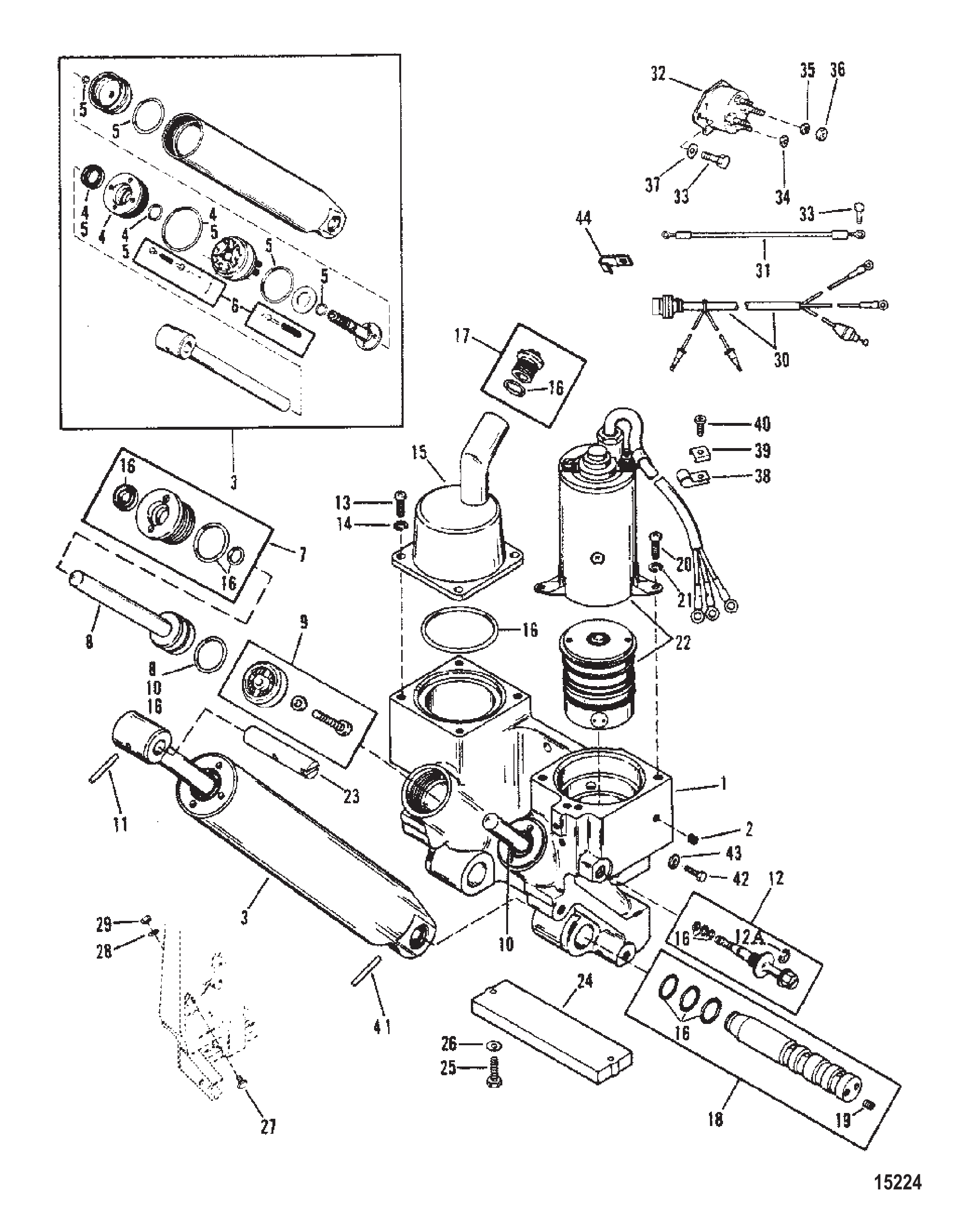 Power Trim Components Three Ram (Design I )