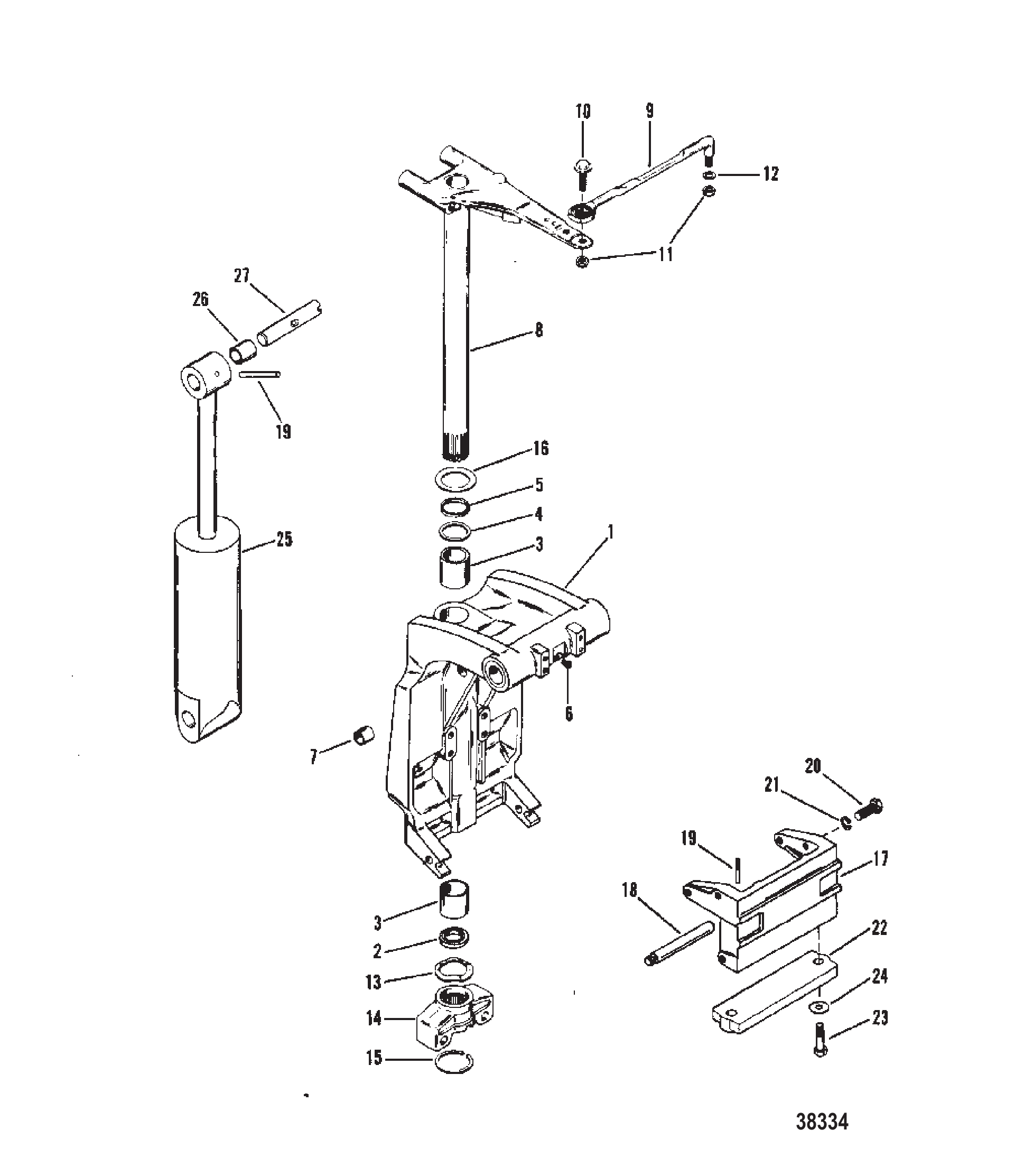 Swivel Bracket and Steering Arm