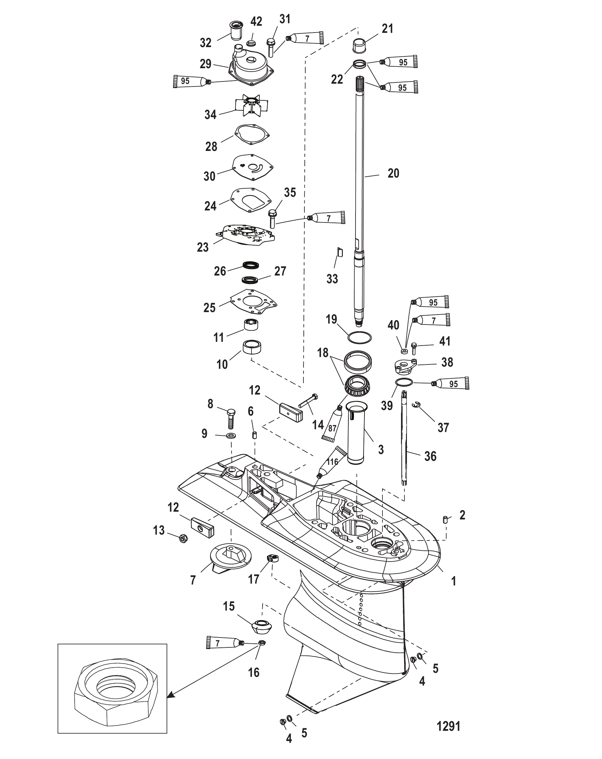 Gear Housing (Driveshaft 2.31:1)