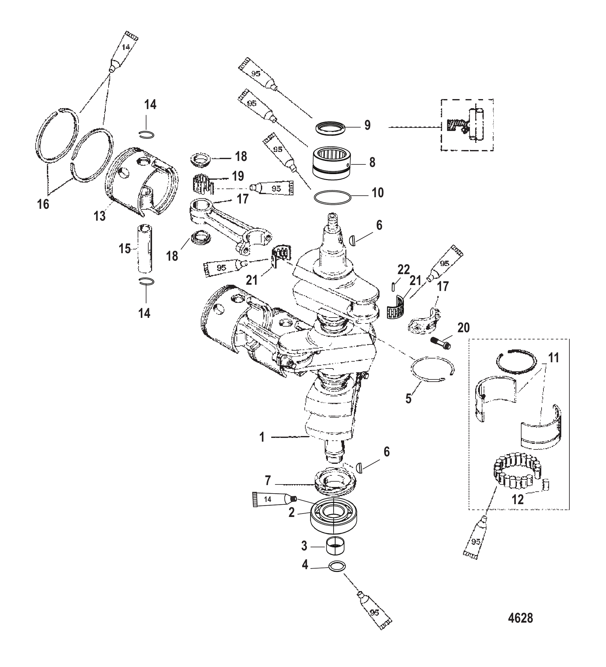 Crankshaft Pistons and Connecting Rods