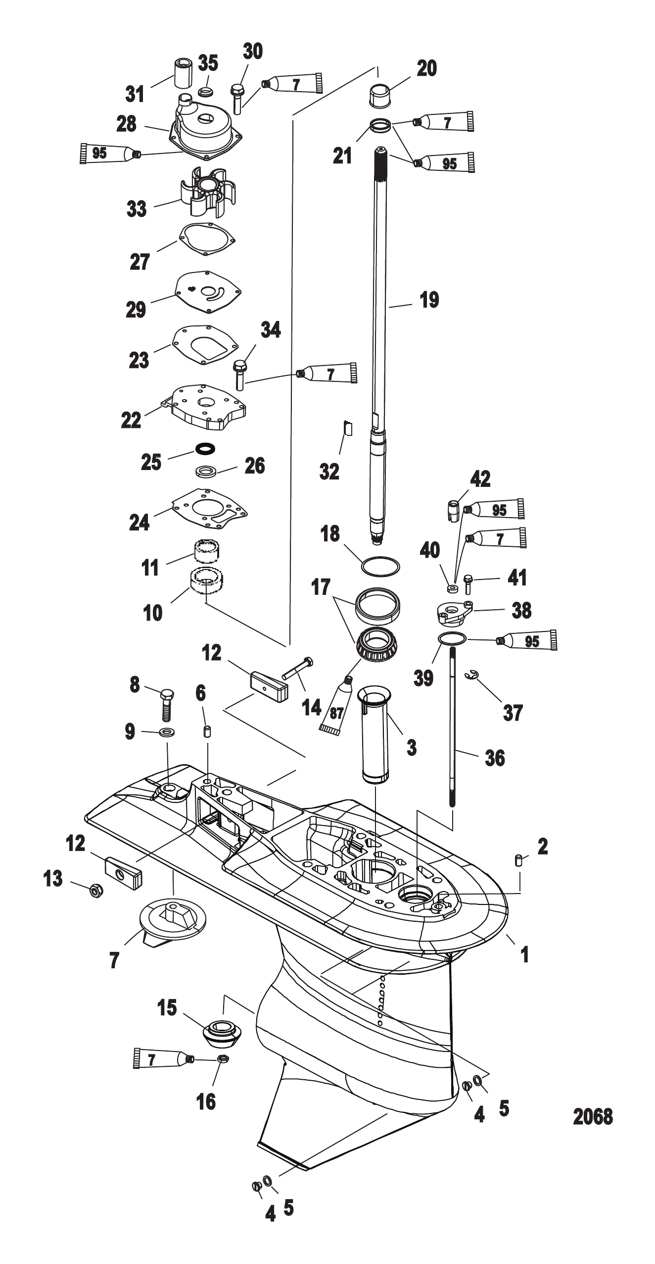 Gear Housing Driveshaft