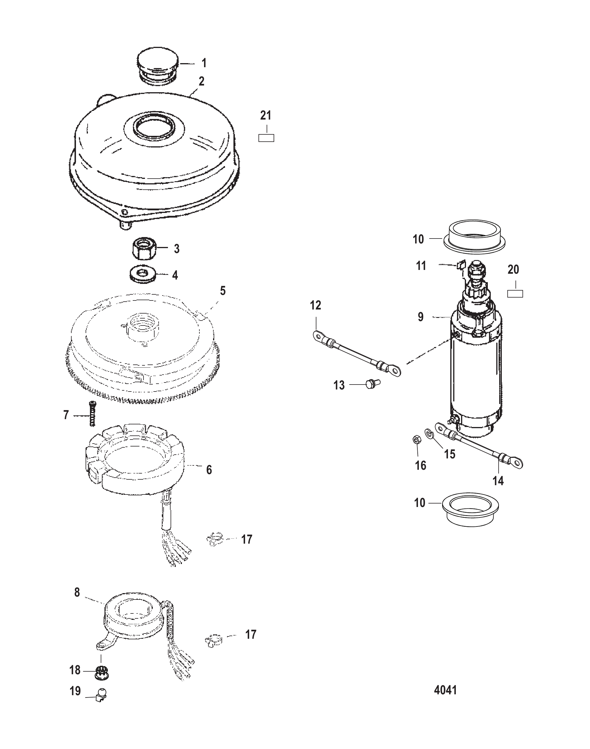 Flywheel and Starter Motor