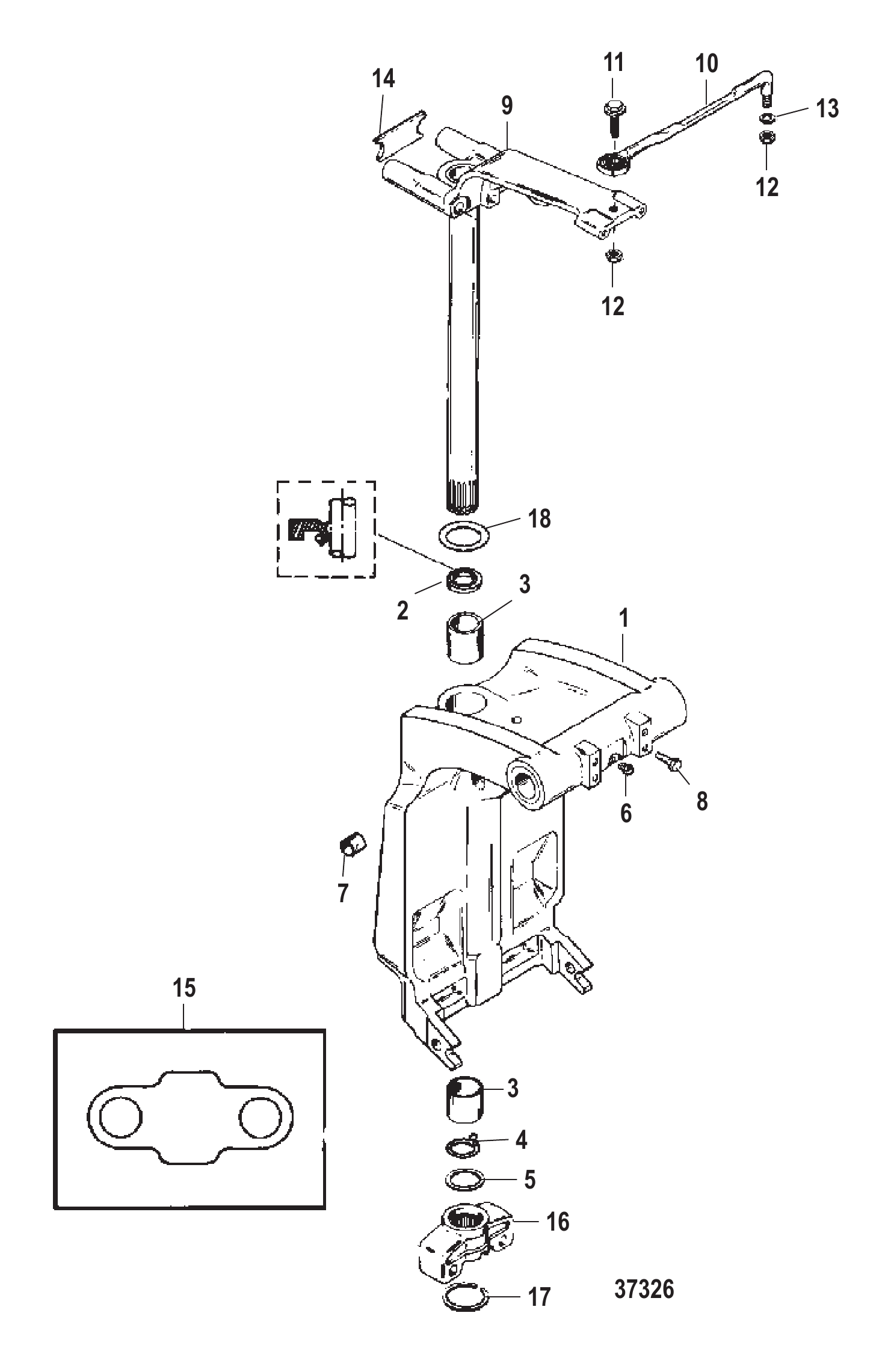 Swivel Bracket and Steering Arm