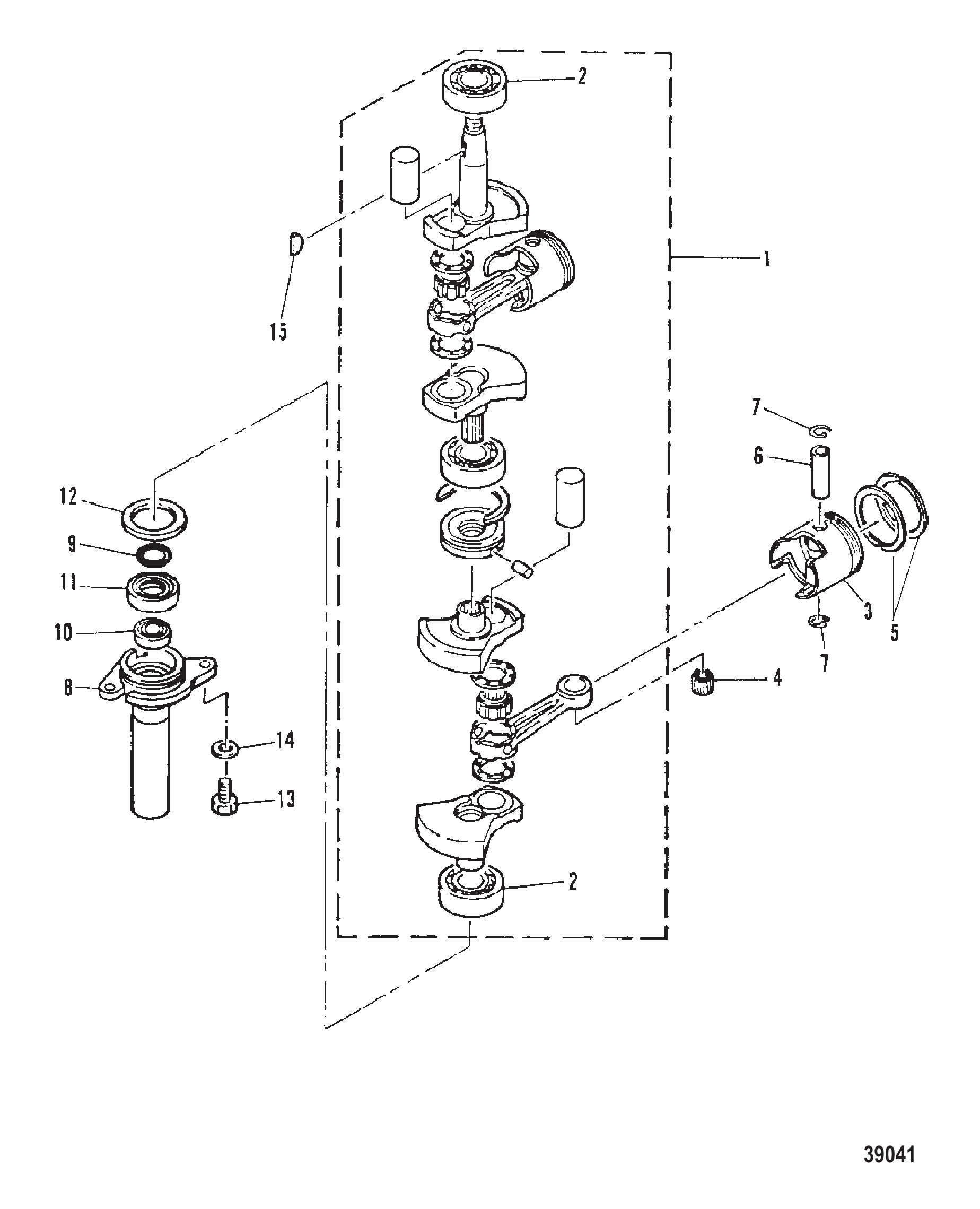 CRANKSHAFT AND PISTON