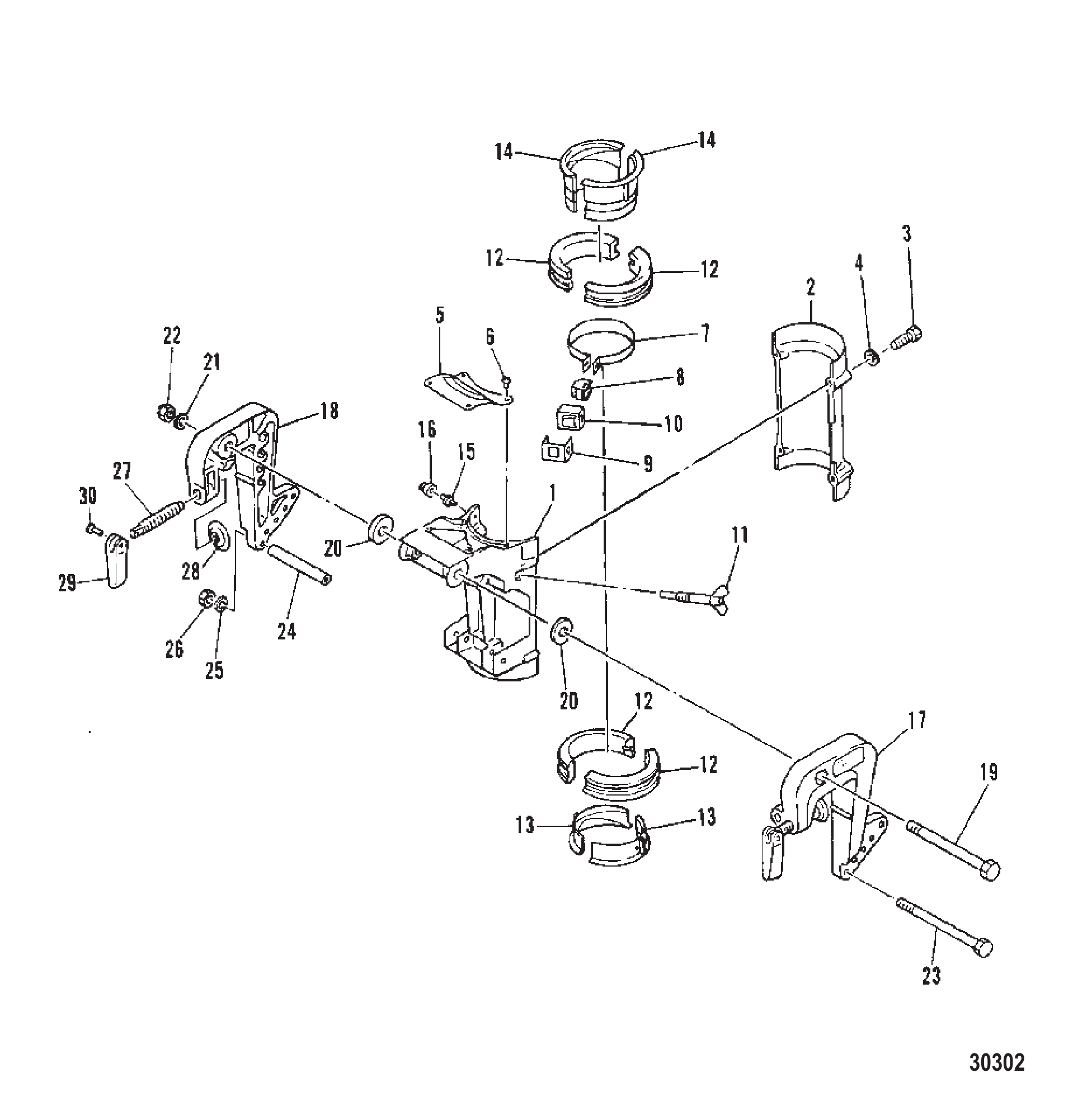 CLAMP AND SWIVEL BRACKET