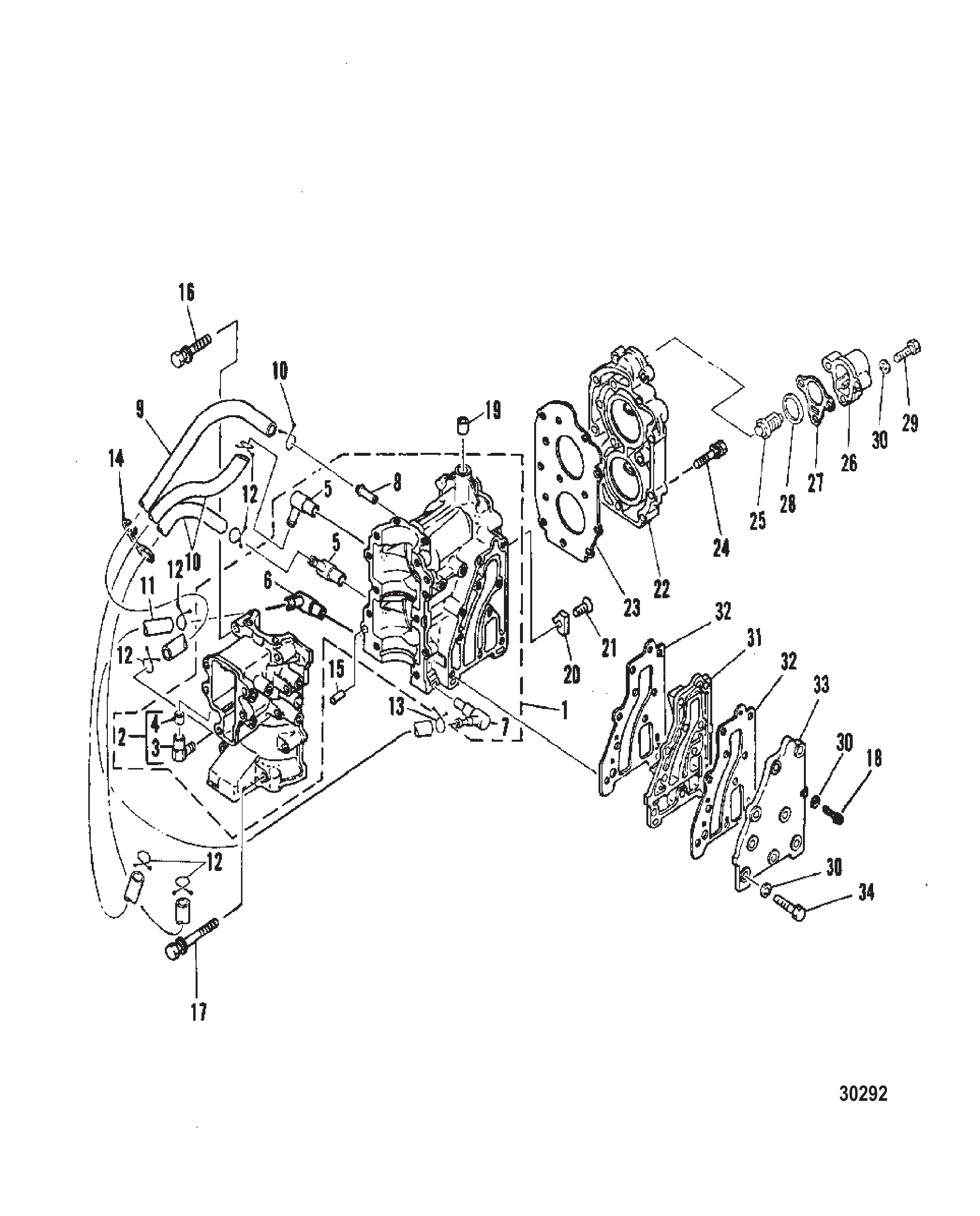 CRANKCASE AND CYLINDER HEAD