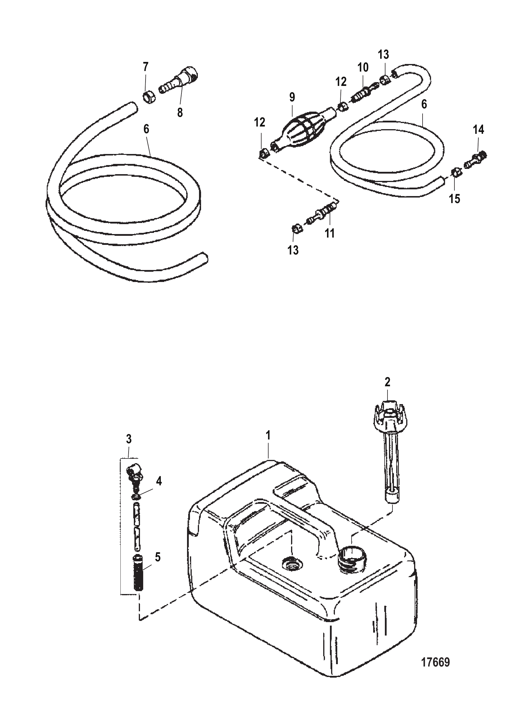 Fuel Tank (Plastic - 3.2 Gallon)