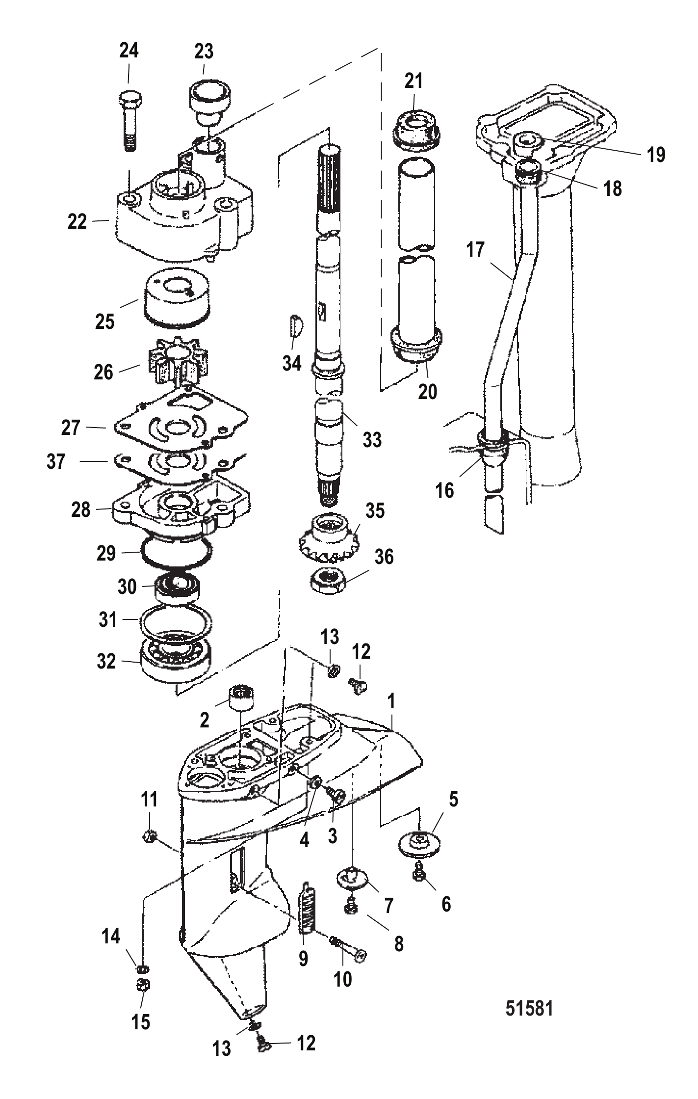 Gear Housing Driveshaft