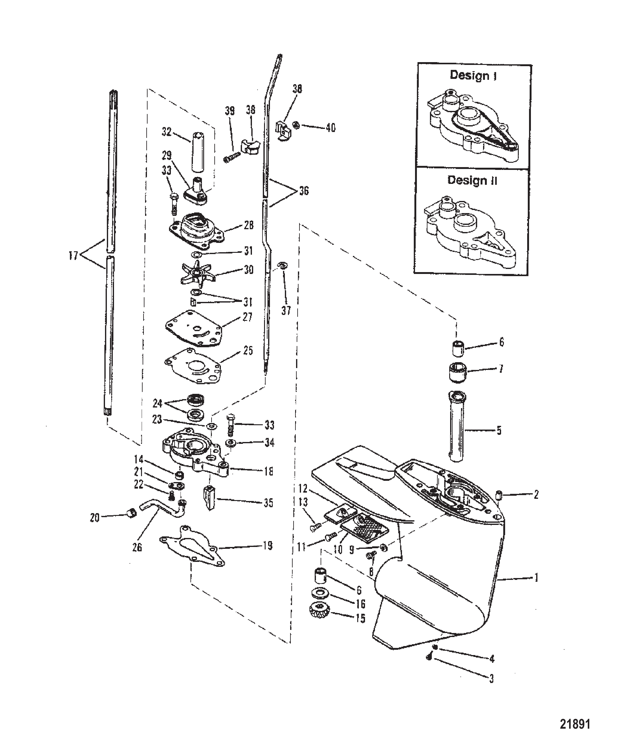 Gear Hsg (Driveshaft-Design I-Refer to Reference #17)