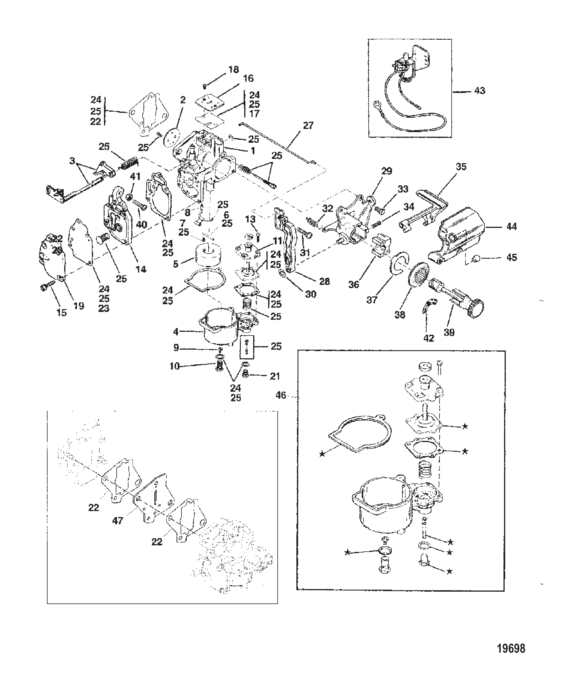 Carb (6/8)(9.9 -USA-S/N-0G112449/BEL-S/N-9831799 & Below)