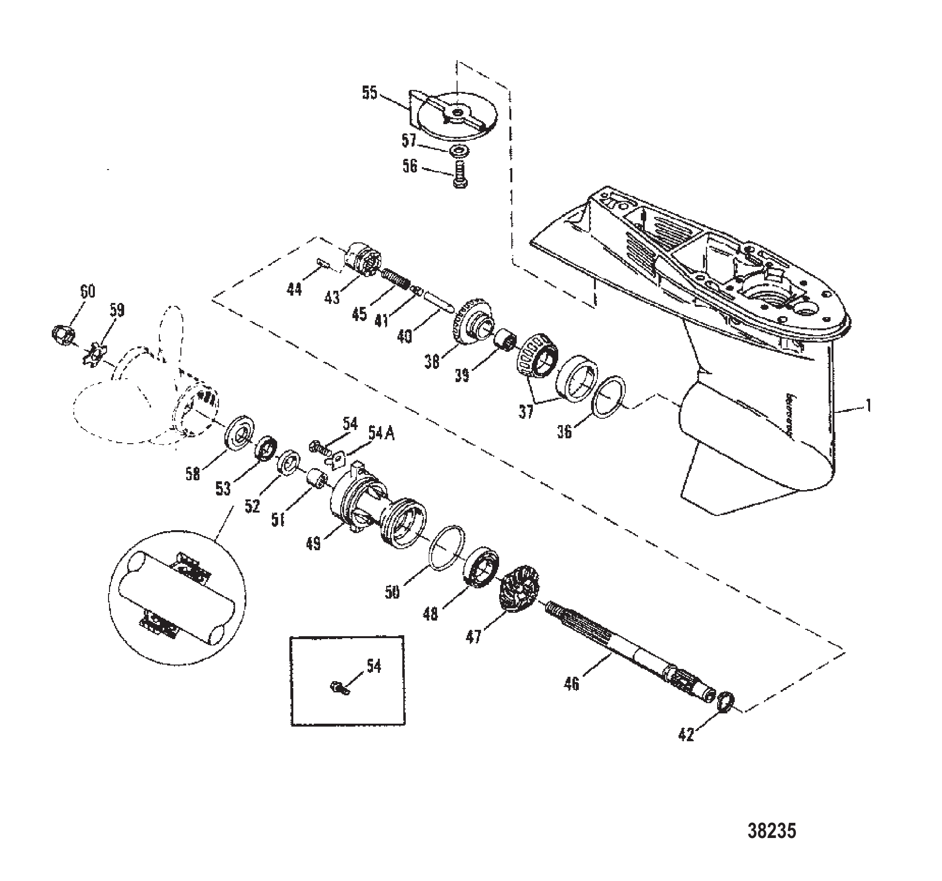 GEAR HOUSING (PROPELLER SHAFT)