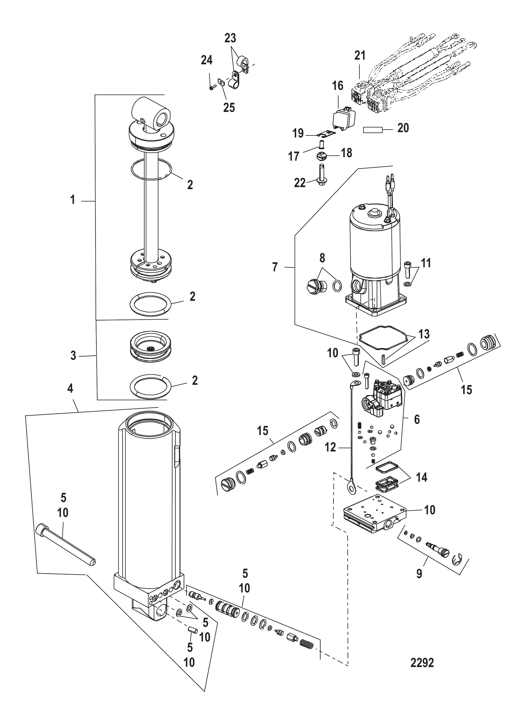 Power Trim Components 2B092562 and Below