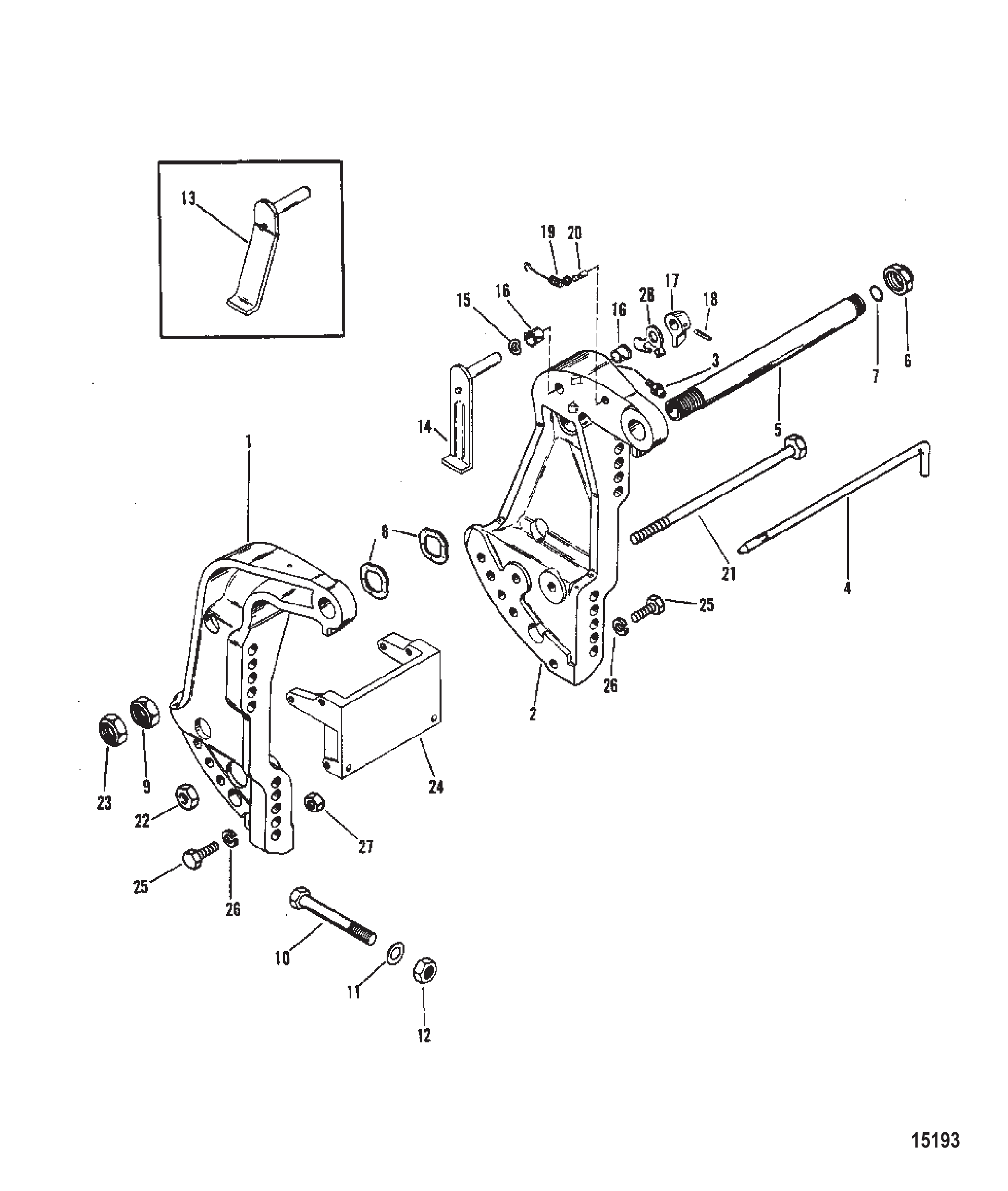 TRANSOM BRACKET