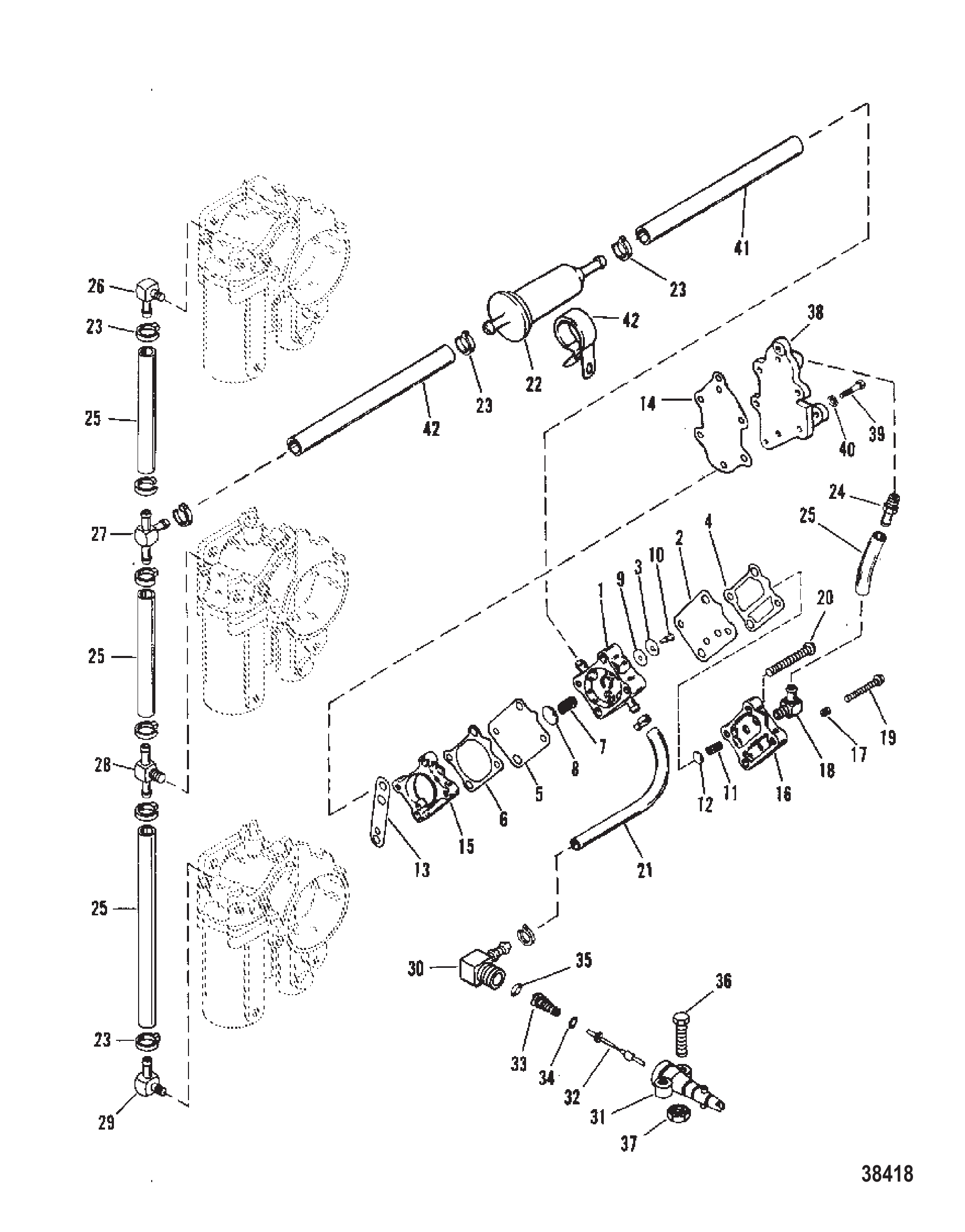 FUEL PUMP AND FUEL LINES (NEW STYLE FUEL PUMP)
