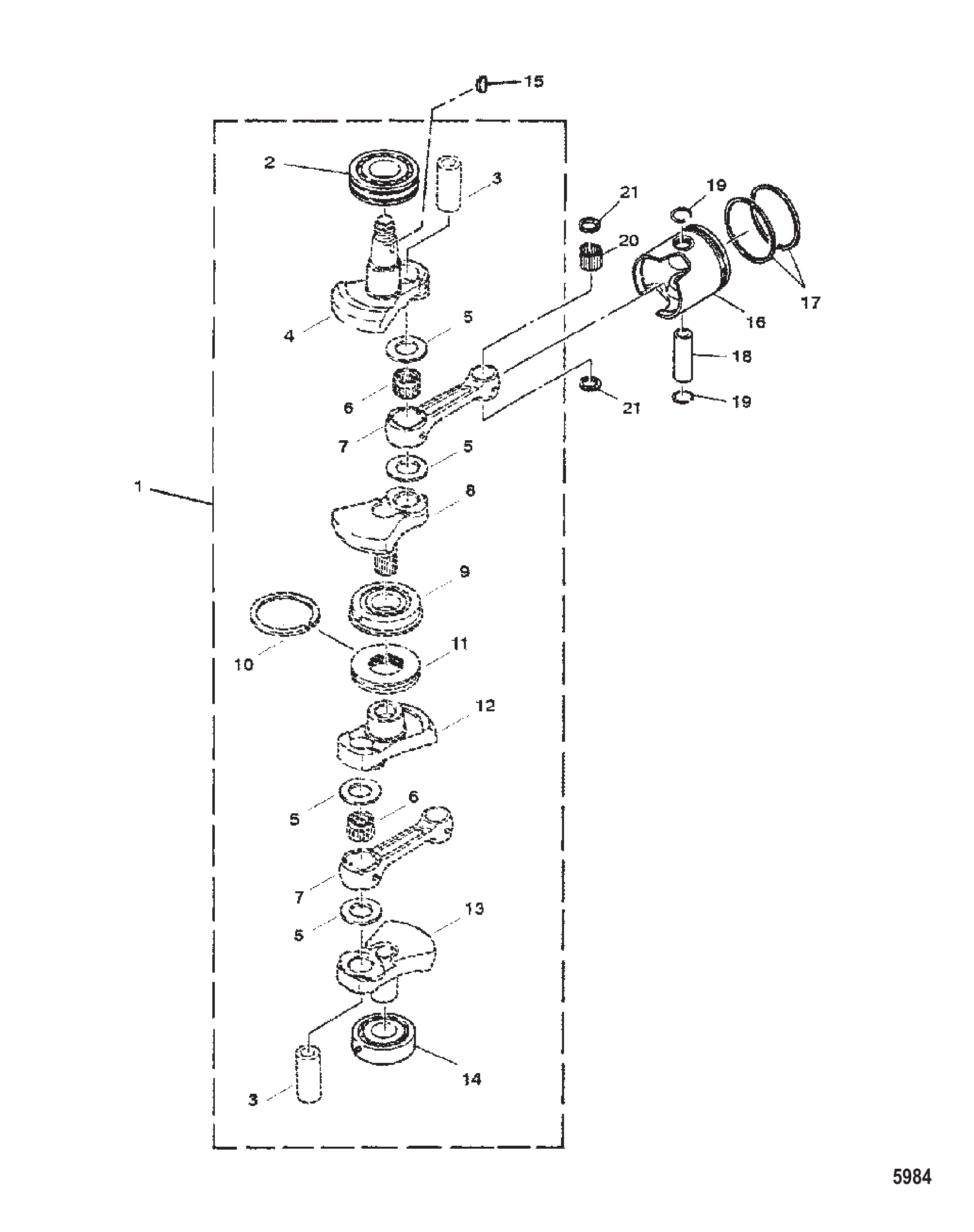Crankshaft, Pistons and Connecting Rods