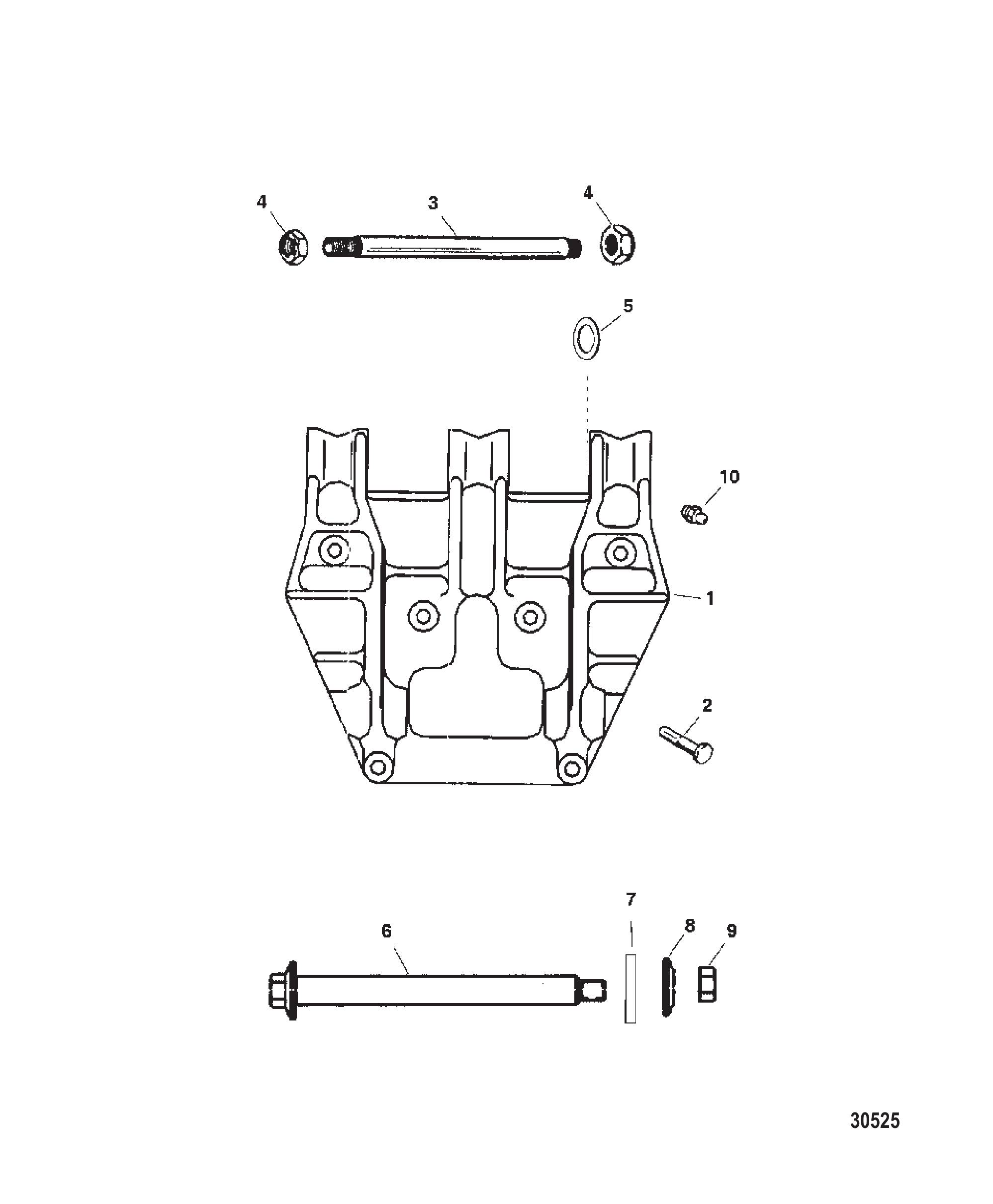 艉板支架总成 TRANSOM BRACKET ASSEMBLY