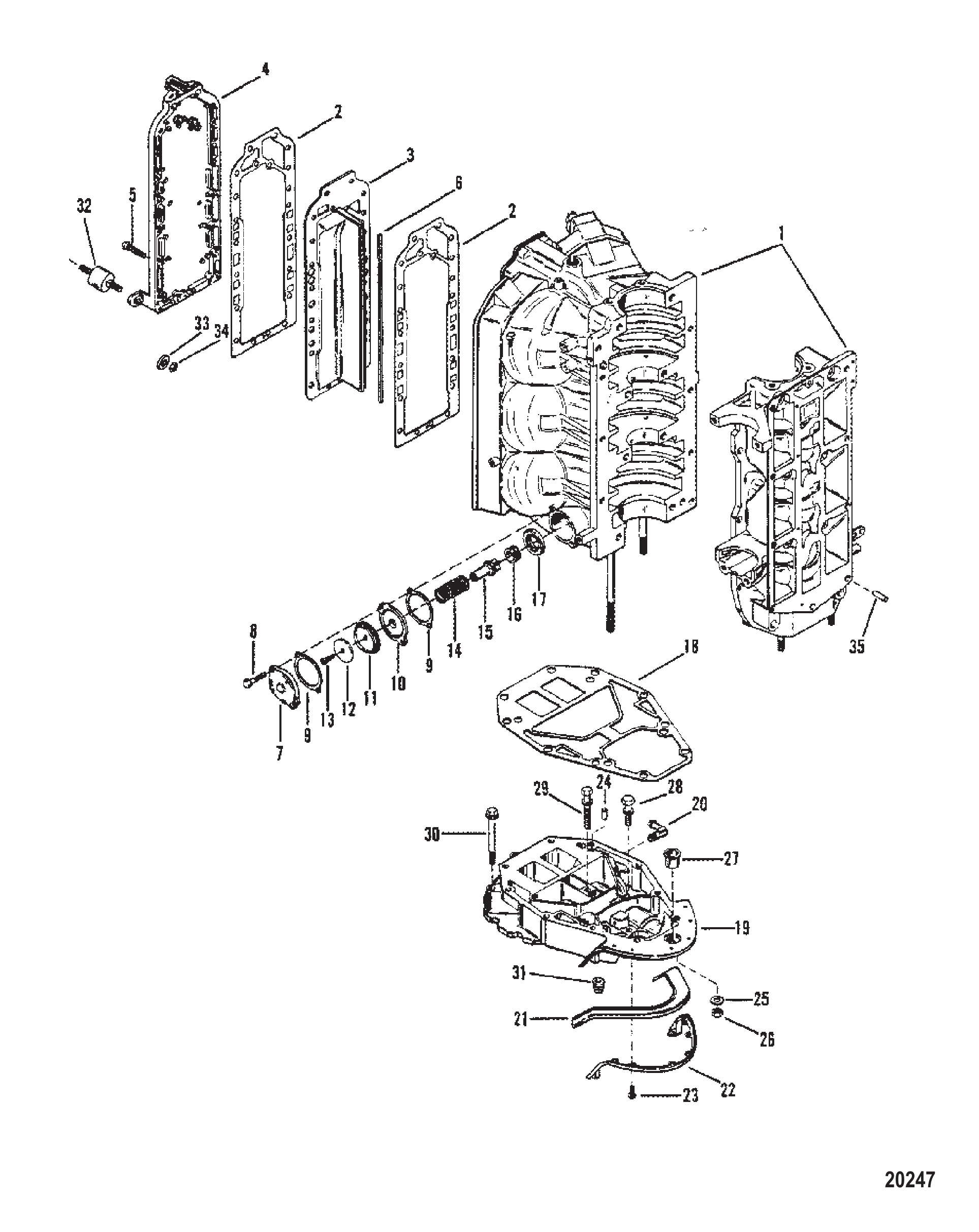 Exhaust Manifold and Exhaust Plate